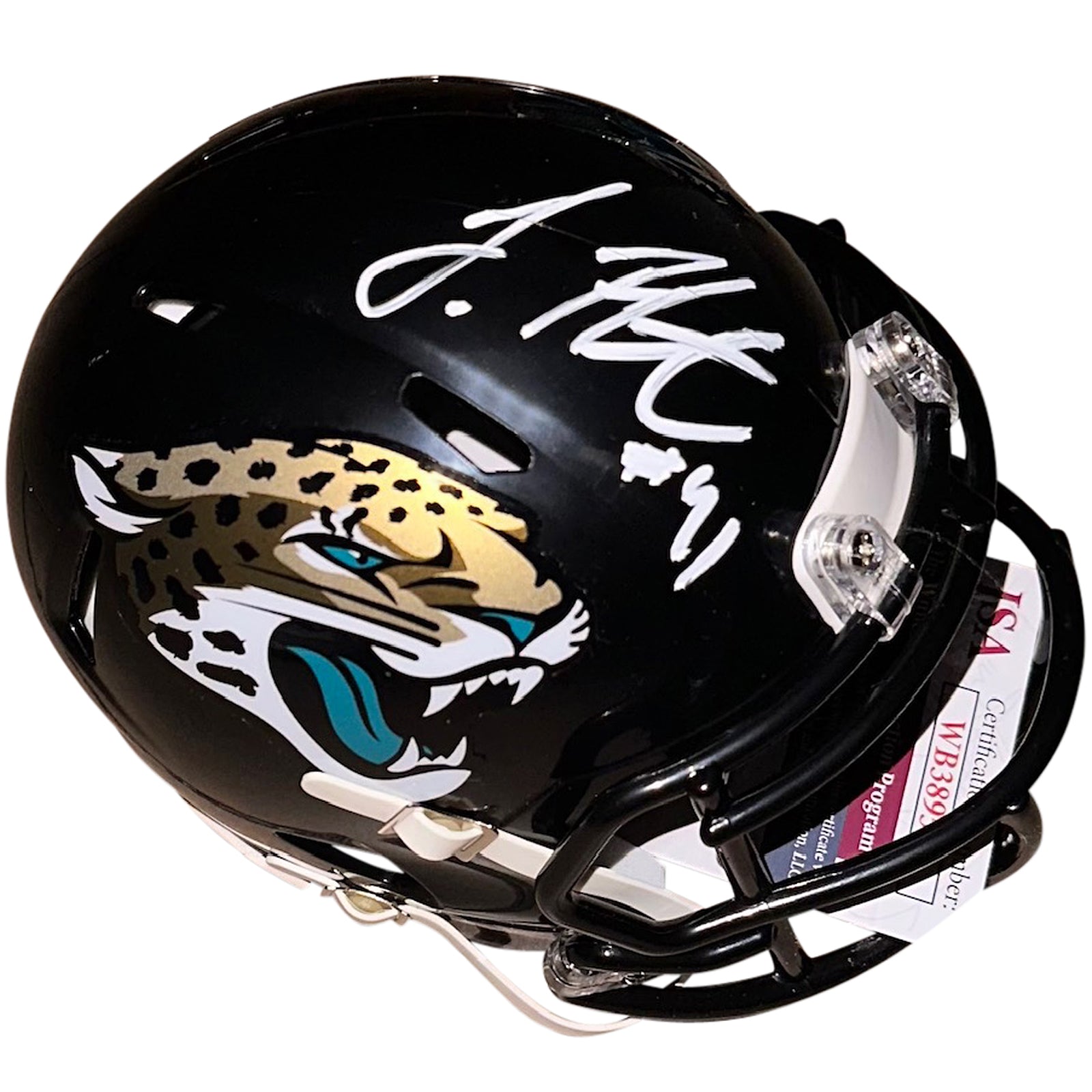Josh Hines-Allen Autographed Jacksonville Jaguars Mini Helmet - JSA