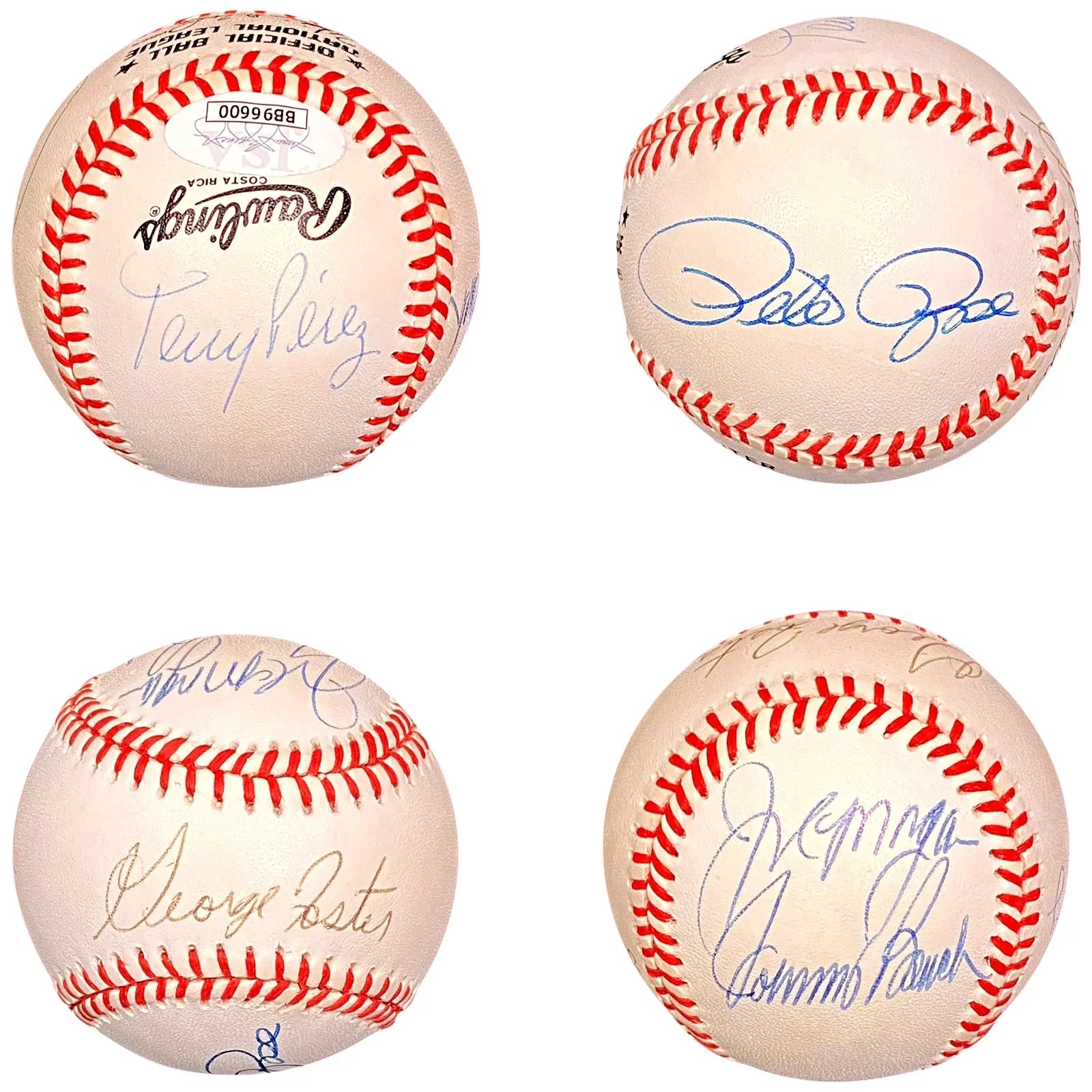 Cincinnati Reds Big Red Machine (Bench, Foster, Morgan, Perez, Rose) Autographed ONL Baseball - JSA