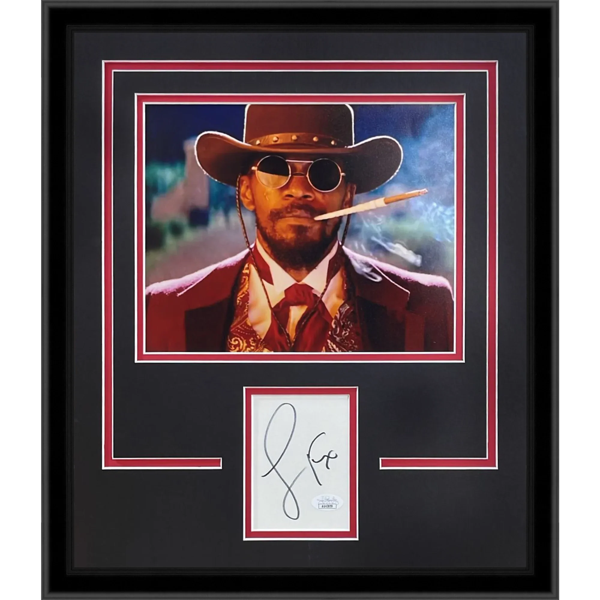 Jamie Foxx Autographed Django Unchained Signature Series Frame - JSA
