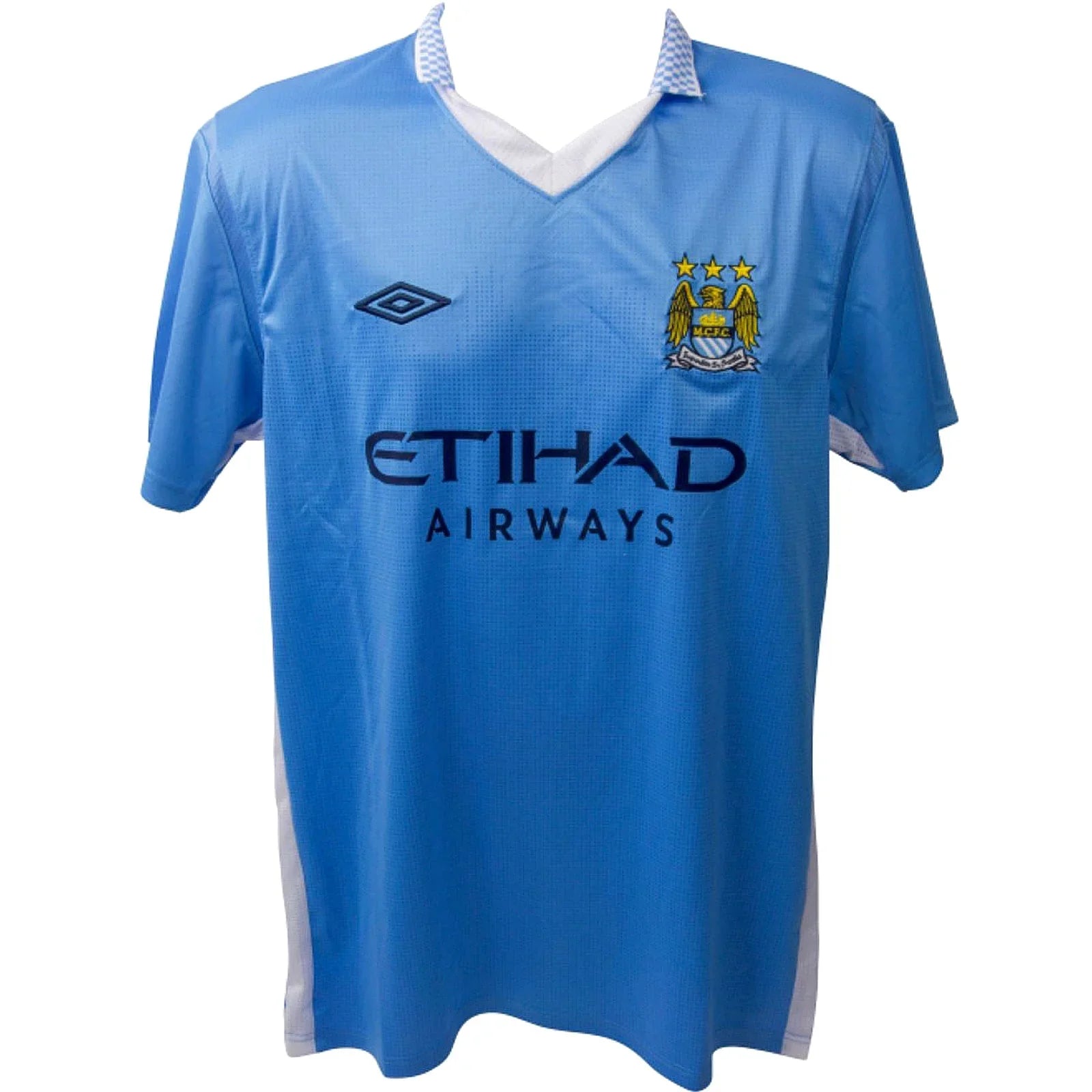Kun Aguero Autographed Manchester City Soccer Jersey - BAS