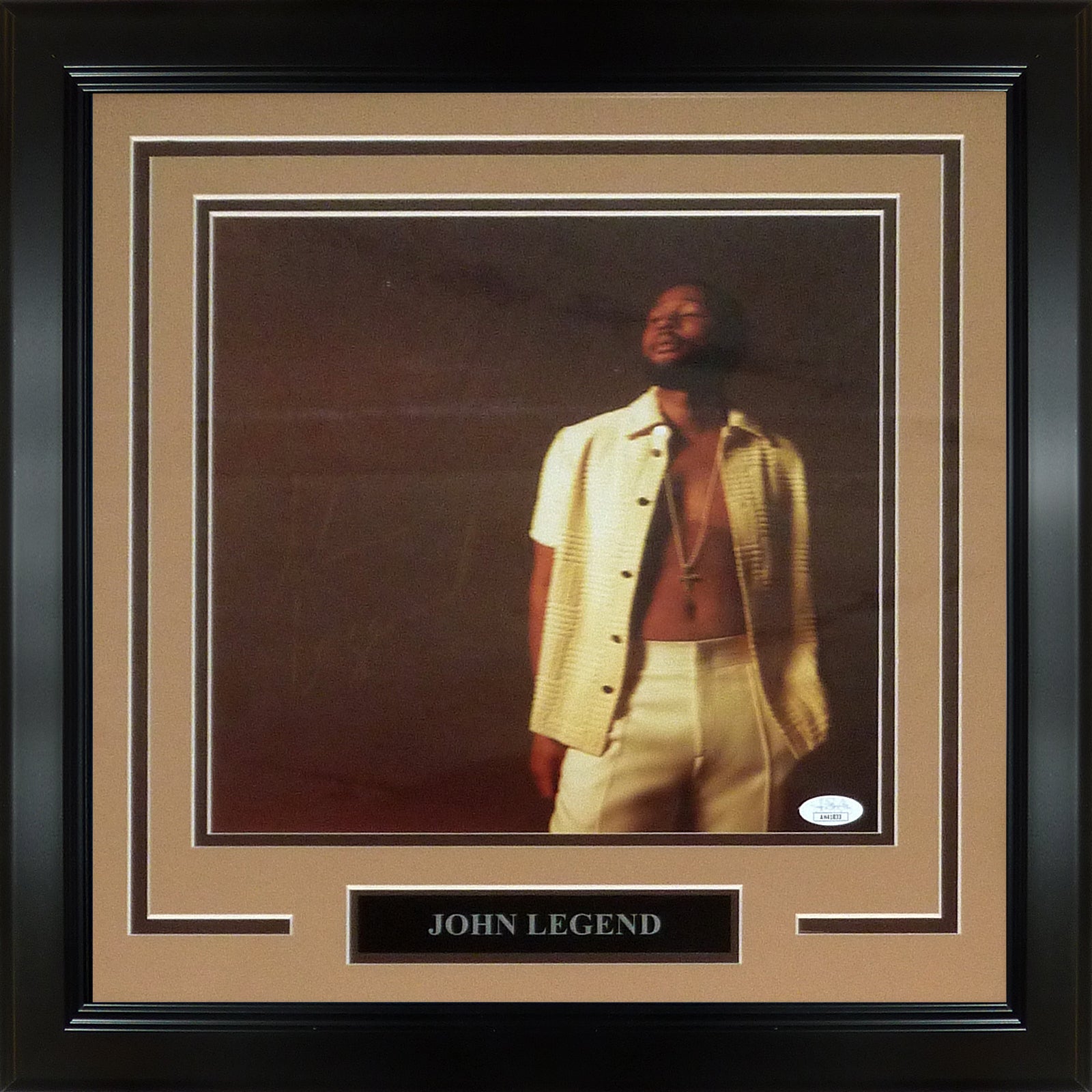 John Legend Autographed Music Deluxe Framed 12x12 Photo - JSA