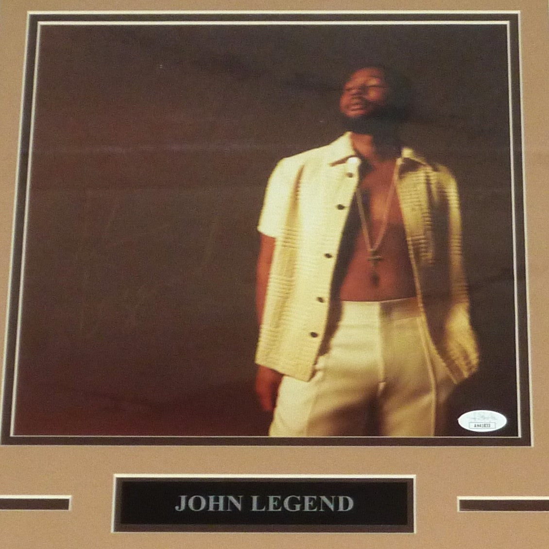 John Legend Autographed Music Deluxe Framed 12x12 Photo - JSA