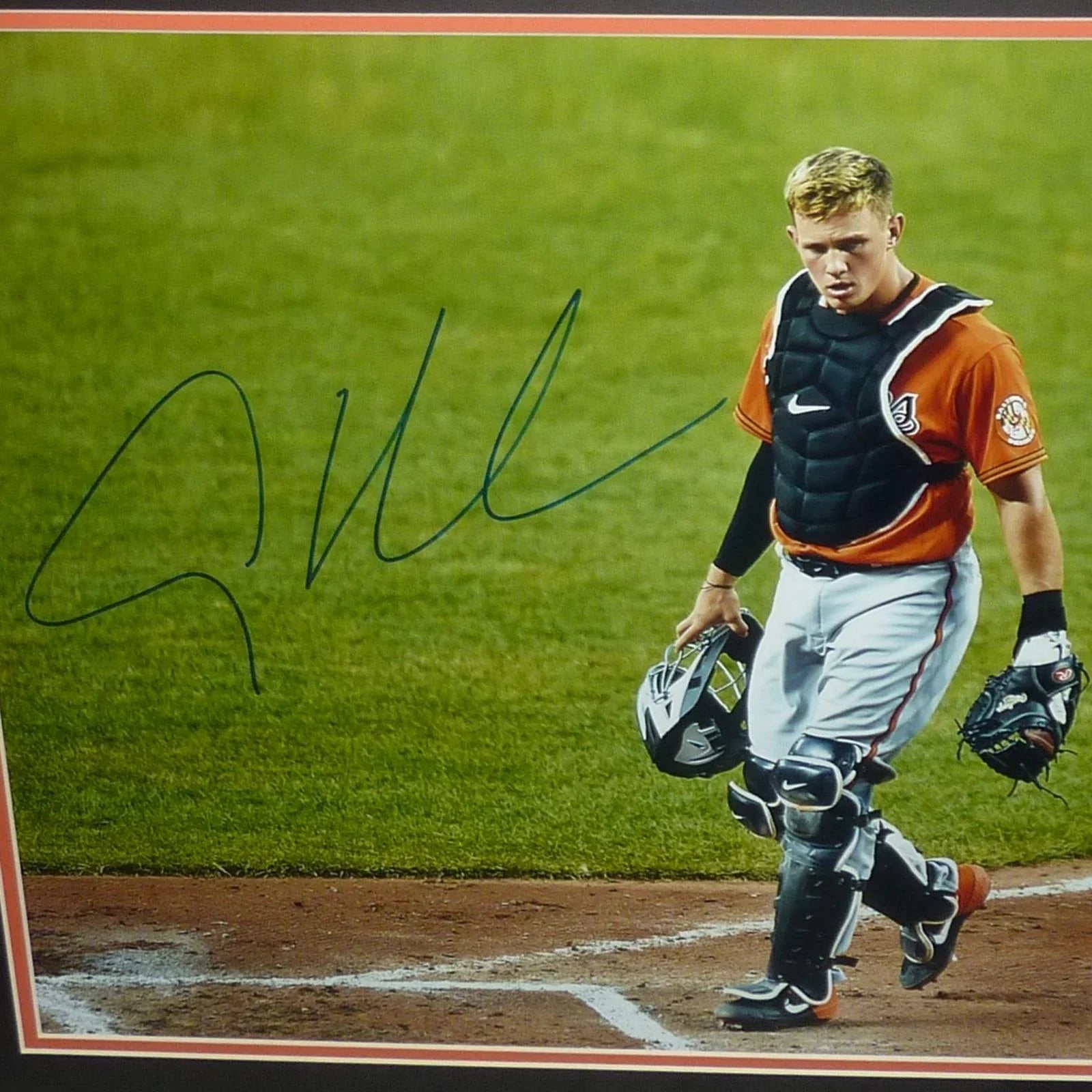 Adley Rutschman Autographed Baltimore Orioles Deluxe Framed 16x20 Photo - JSA