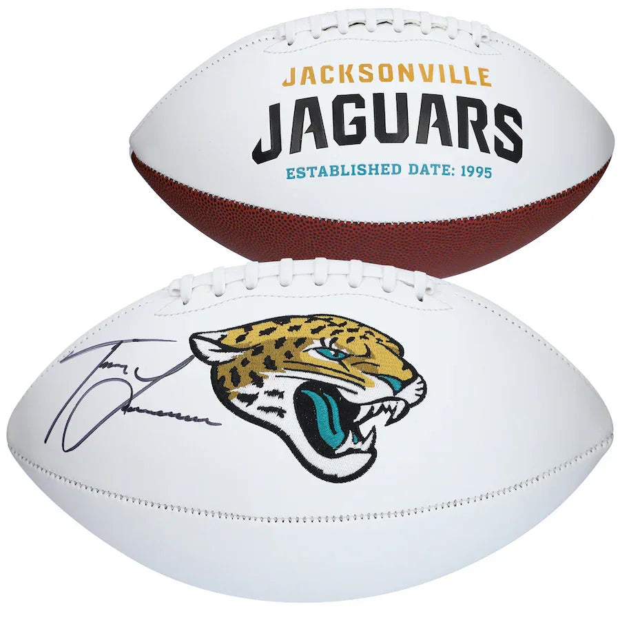 Trevor Lawrence Autographed Jacksonville Jaguars Logo Football - Fanatics
