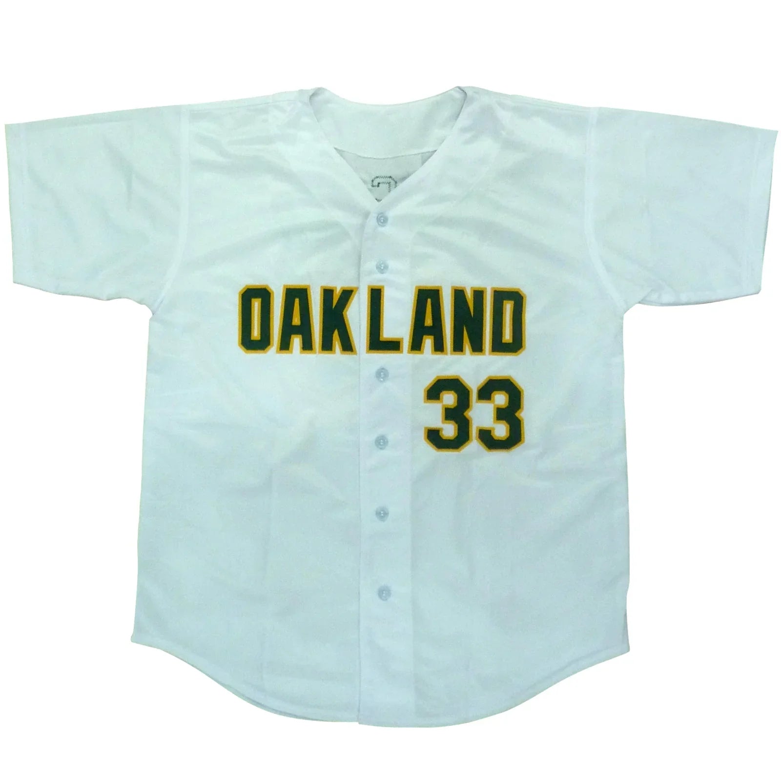 Jose Canseco Autographed Oakland (White #33) Custom Jersey- JSA