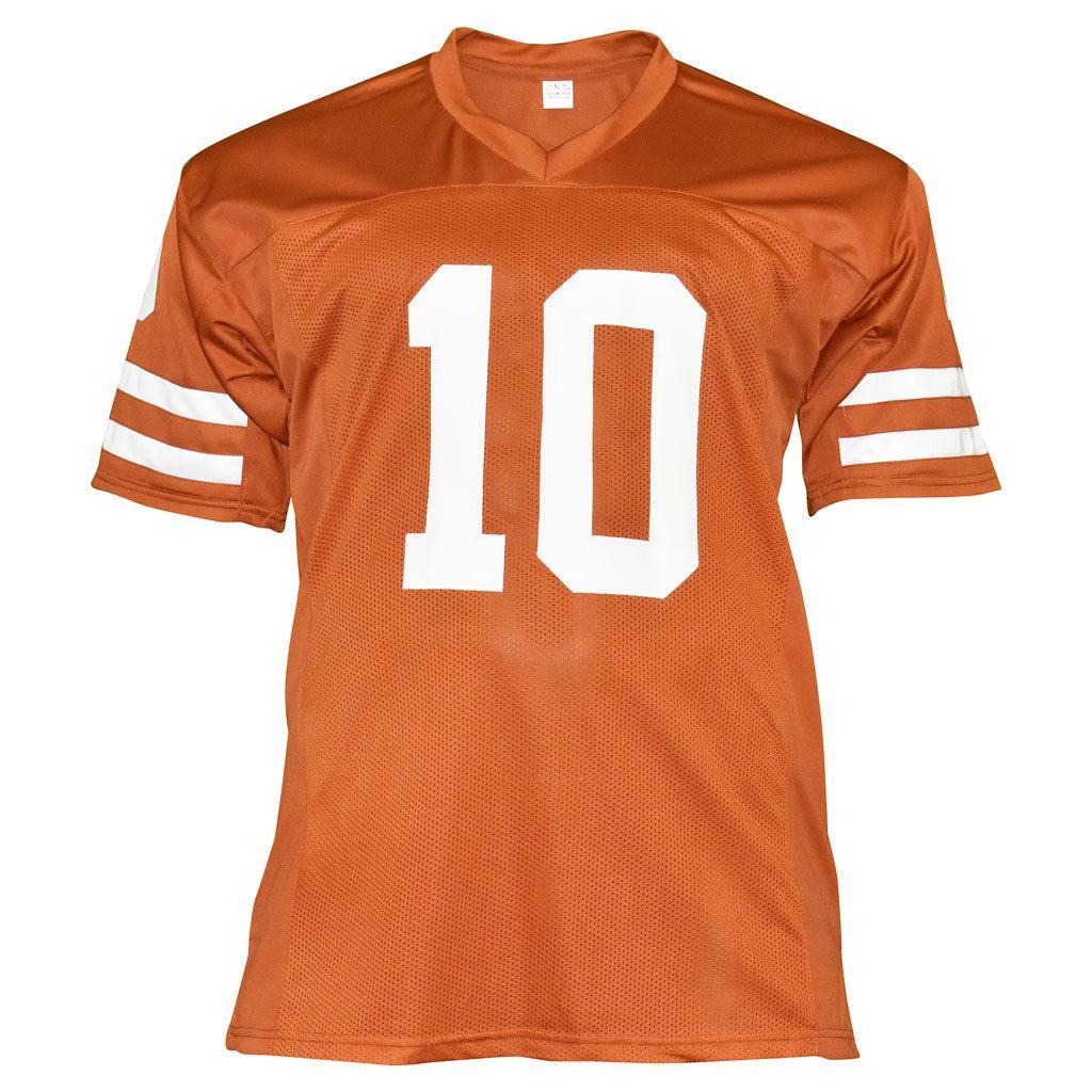 Vince Young Autographed Texas Longhorns (Burnt Orange #10) Custom Jersey - JSA