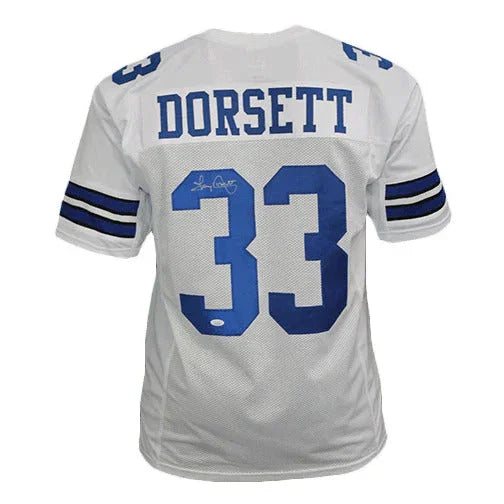 Tony Dorsett Autographed Dallas Cowboys (White #33) Custom Jersey - JSA
