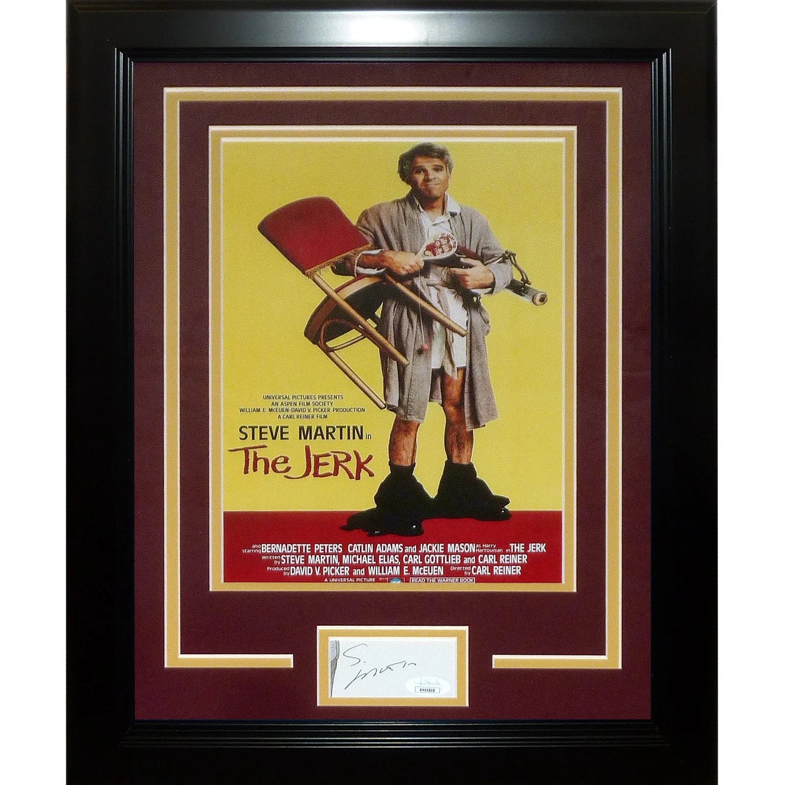 Steve Martin Autographed “The Jerk” Signature Series Frame - JSA