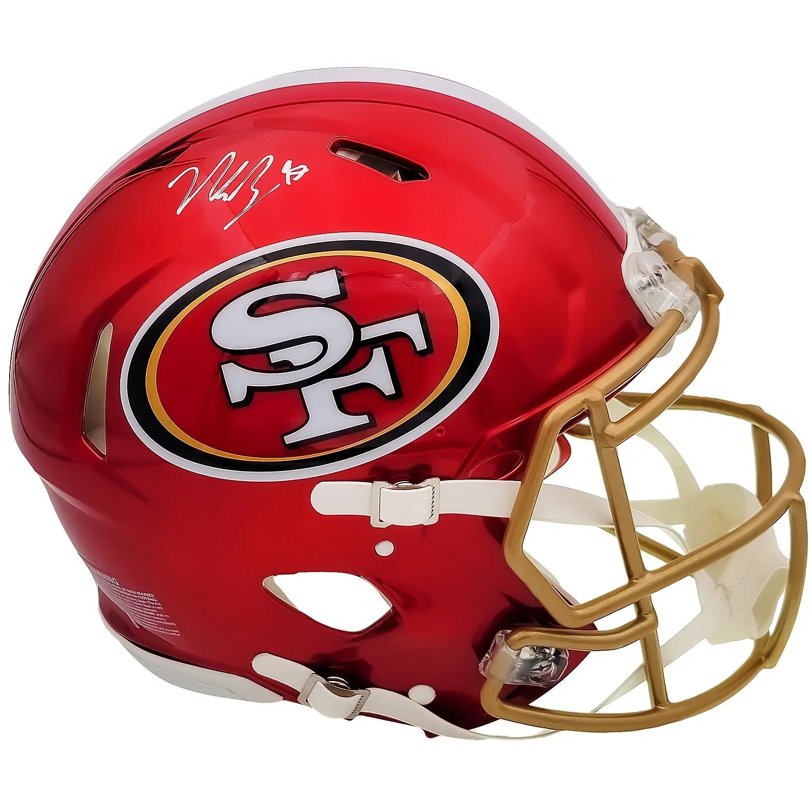 Nick Bosa Autographed San Francisco 49ers (FLASH Alternate) Deluxe Full-Size Replica Helmet - Beckett