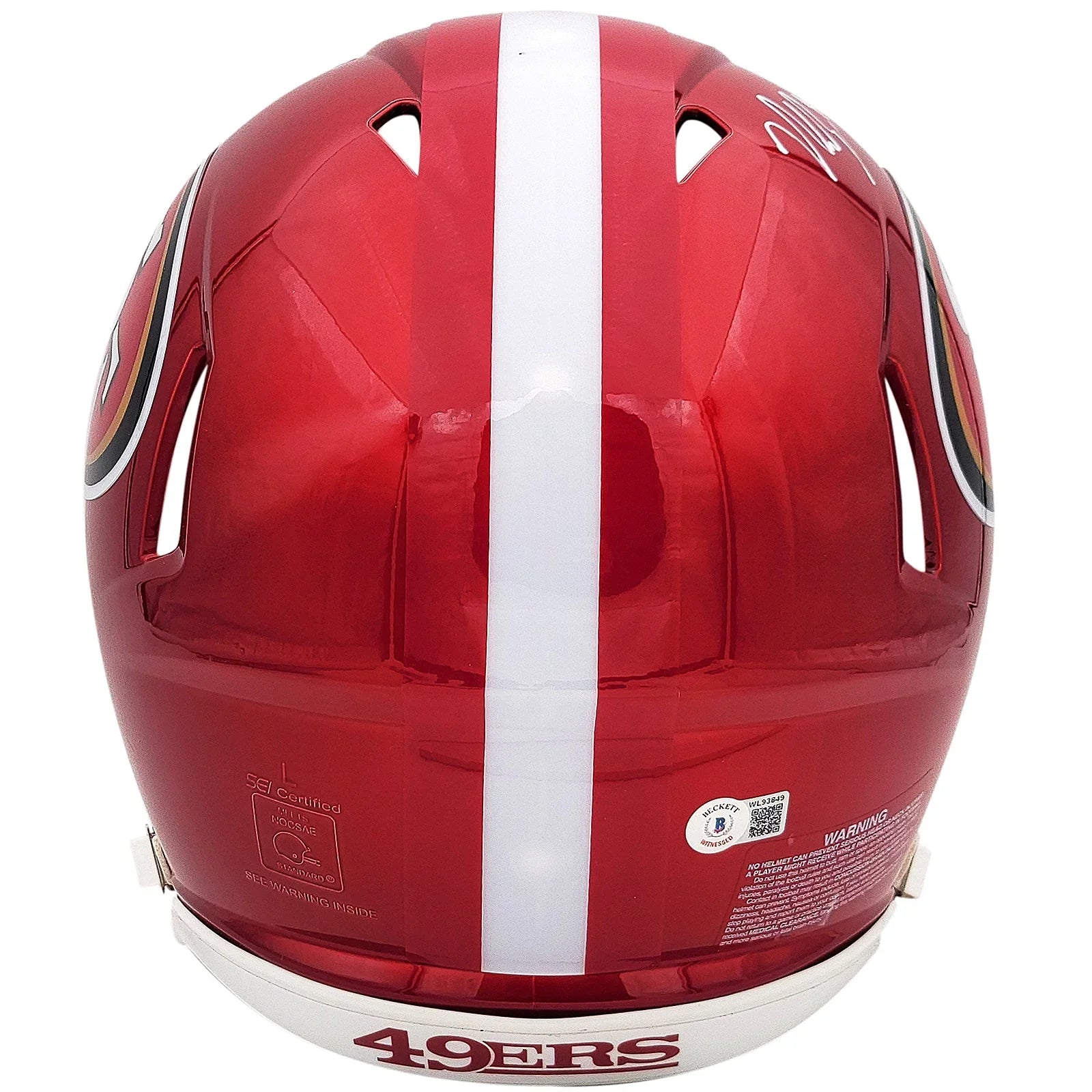 Nick Bosa Autographed San Francisco 49ers (FLASH Alternate) Deluxe Full-Size Replica Helmet - Beckett