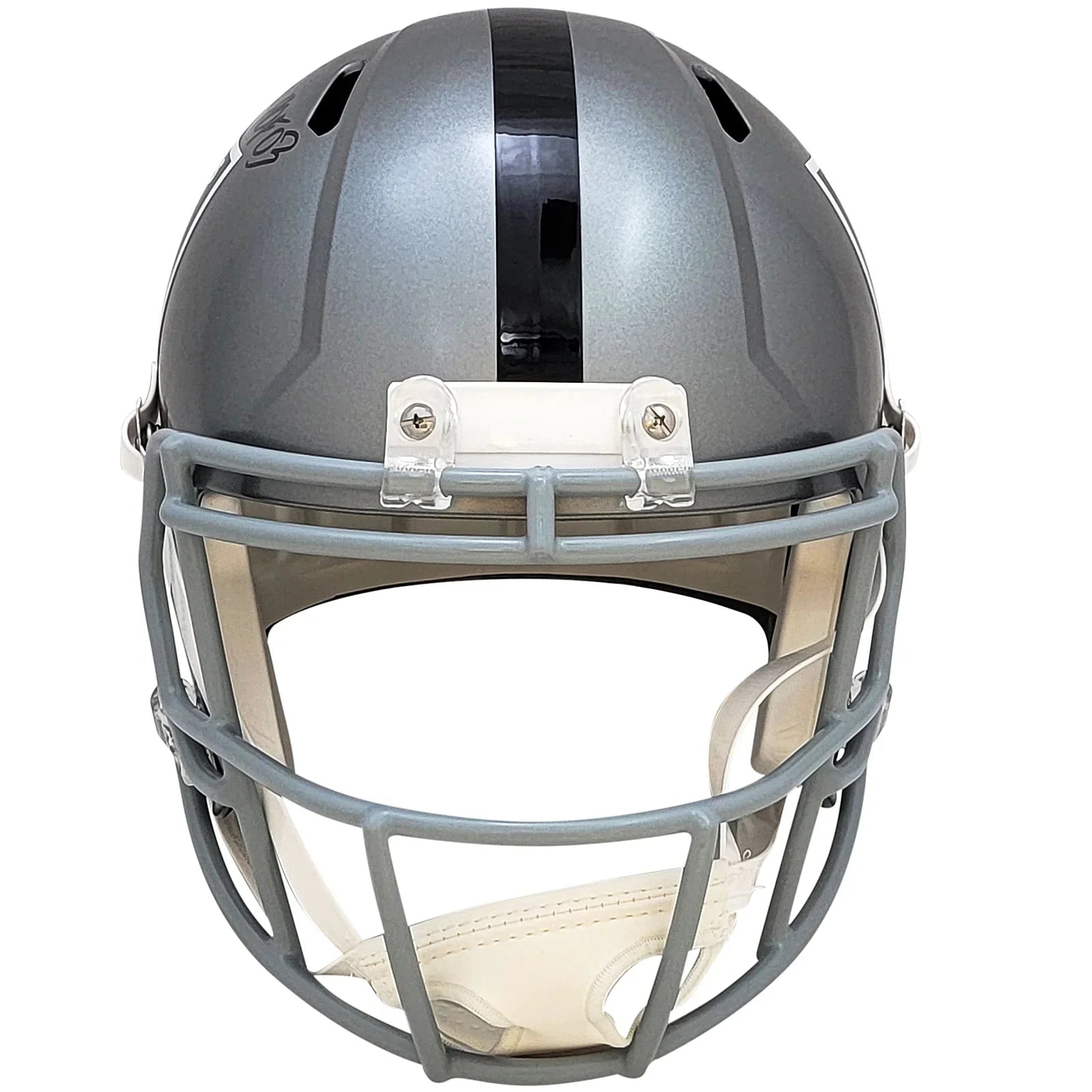 Marcus Allen Autographed Los Angeles Raiders (FLASH Alternate) Deluxe Full-Size Replica Helmet w/ HOF 03 - Beckett
