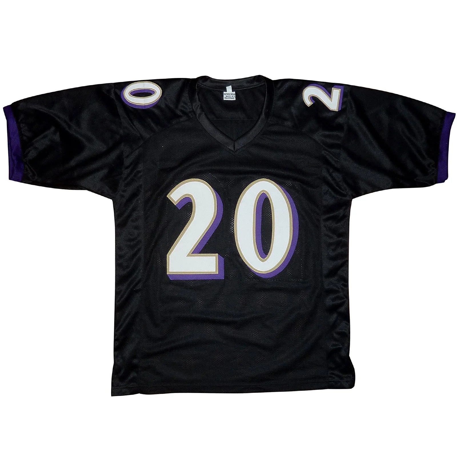 Ed Reed Autographed Baltimore (Black #20) Custom Jersey – Beckett
