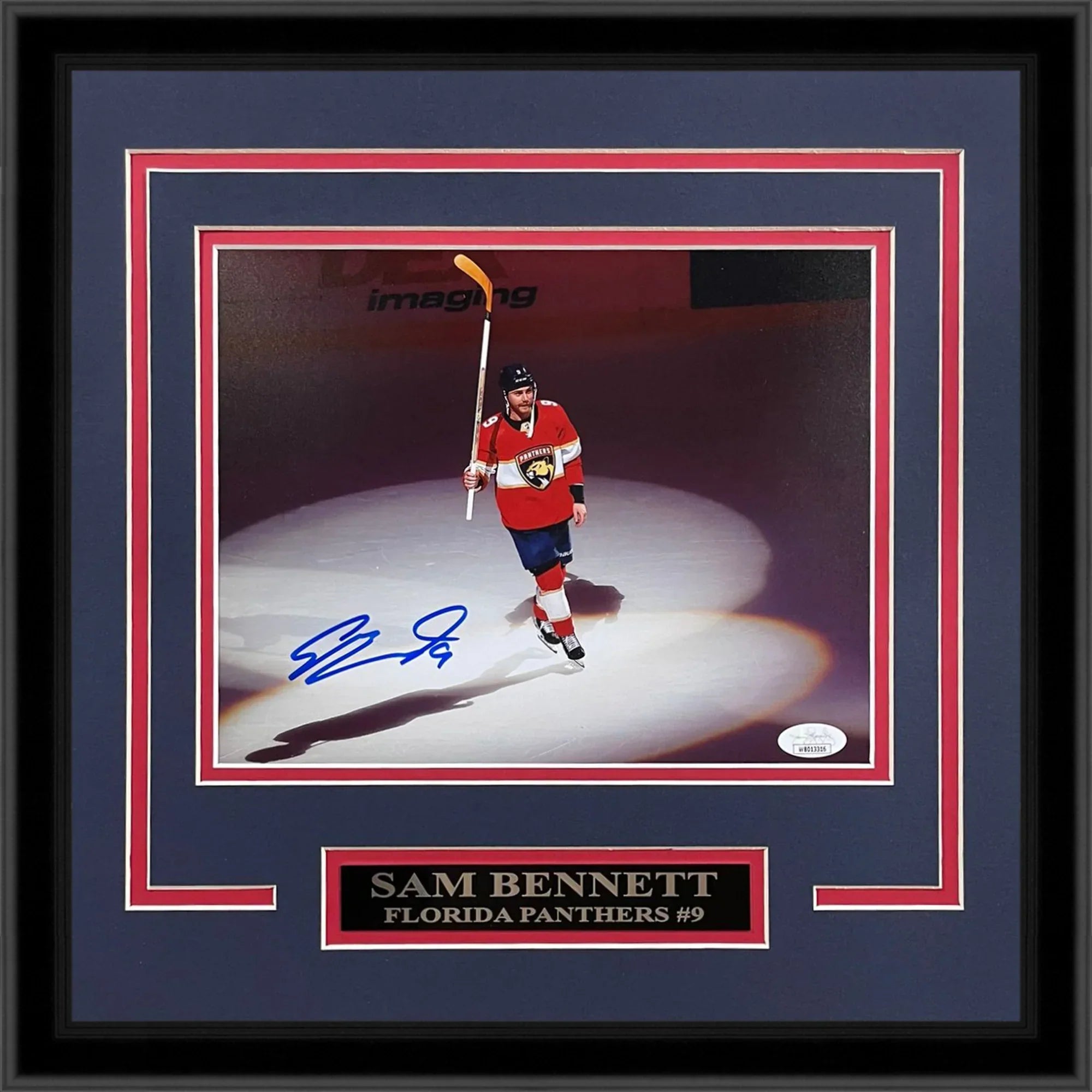Sam Bennett Autographed Florida Panthers Deluxe Framed 8x10 Photo - JSA