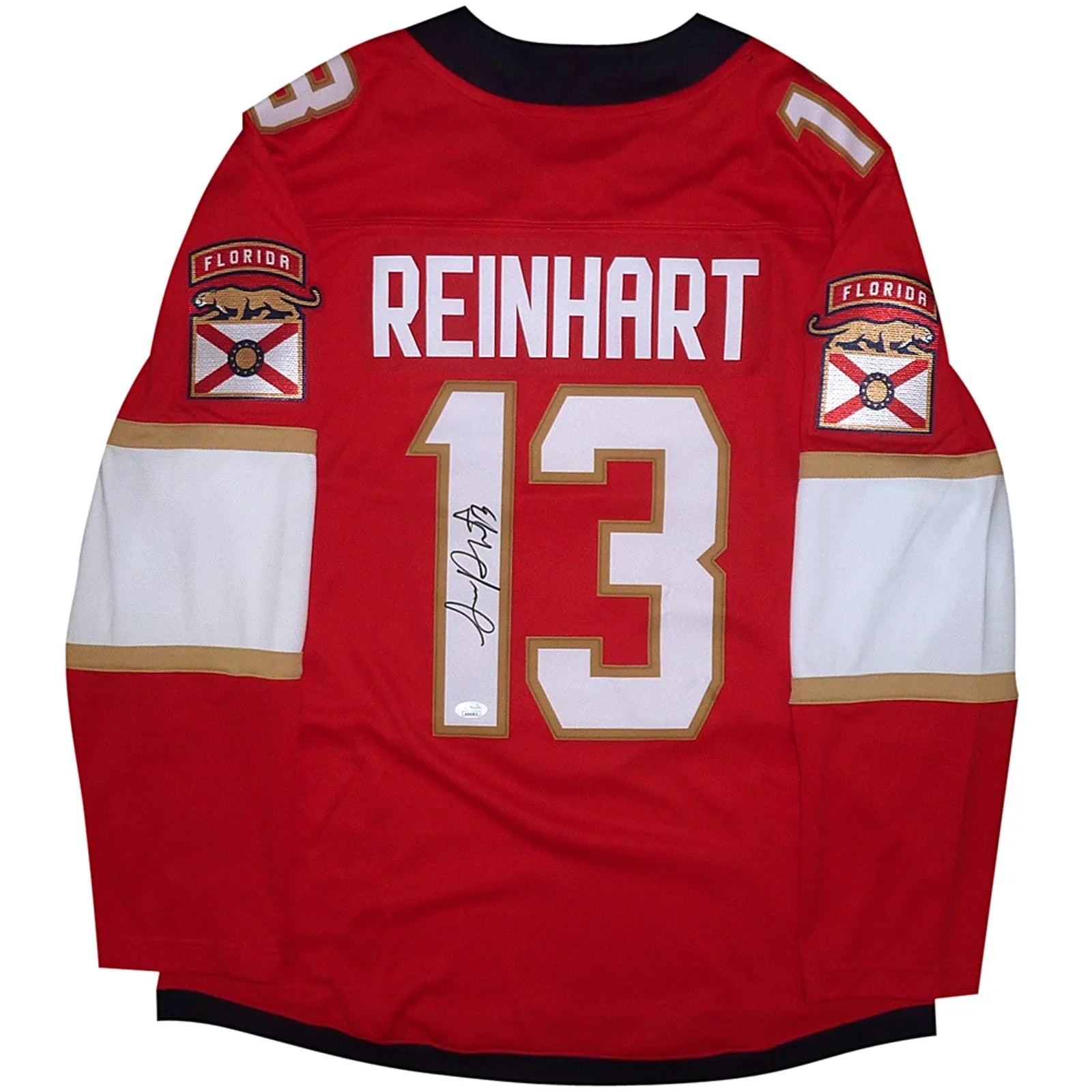 Sam Reinhart Autographed Florida Panthers (Red #13) Breakaway Hockey Jersey - JSA