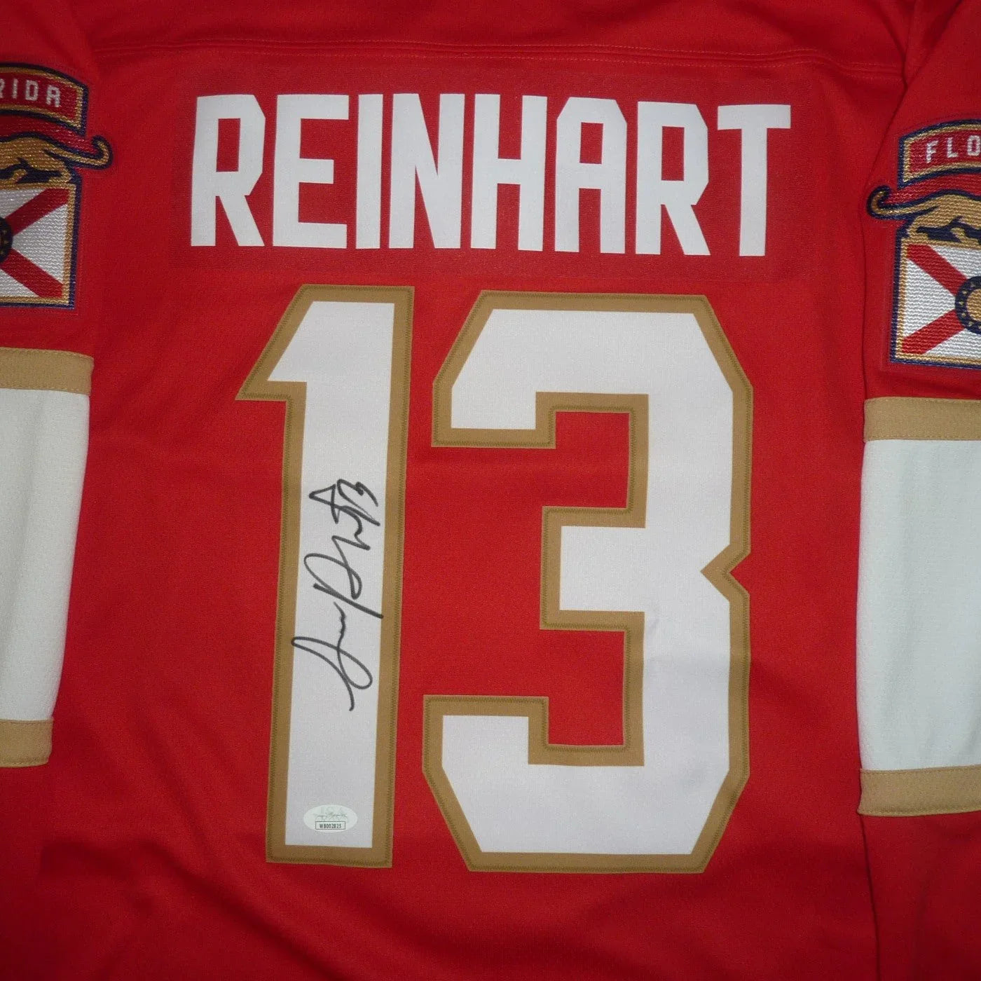 Sam Reinhart Autographed Florida Panthers (Red #13) Breakaway Hockey Jersey - JSA
