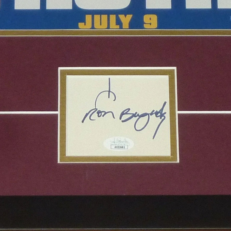 Anchorman 11x17 Movie Poster Deluxe Framed with Will Ferrell AKA Ron Burgundy Autograph - JSA