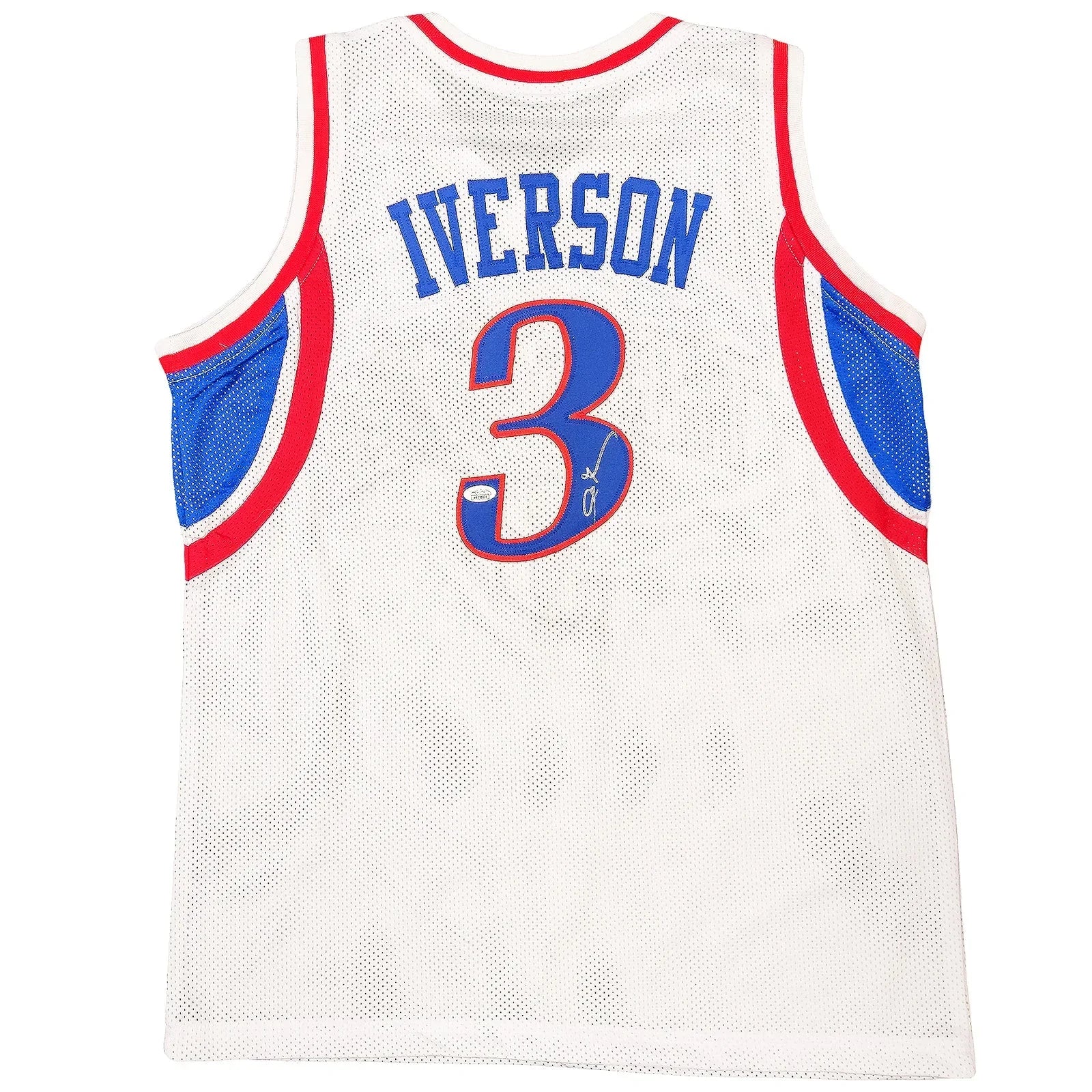 Allen Iverson Autographed Philadelphia (White #3) Custom Jersey - JSA