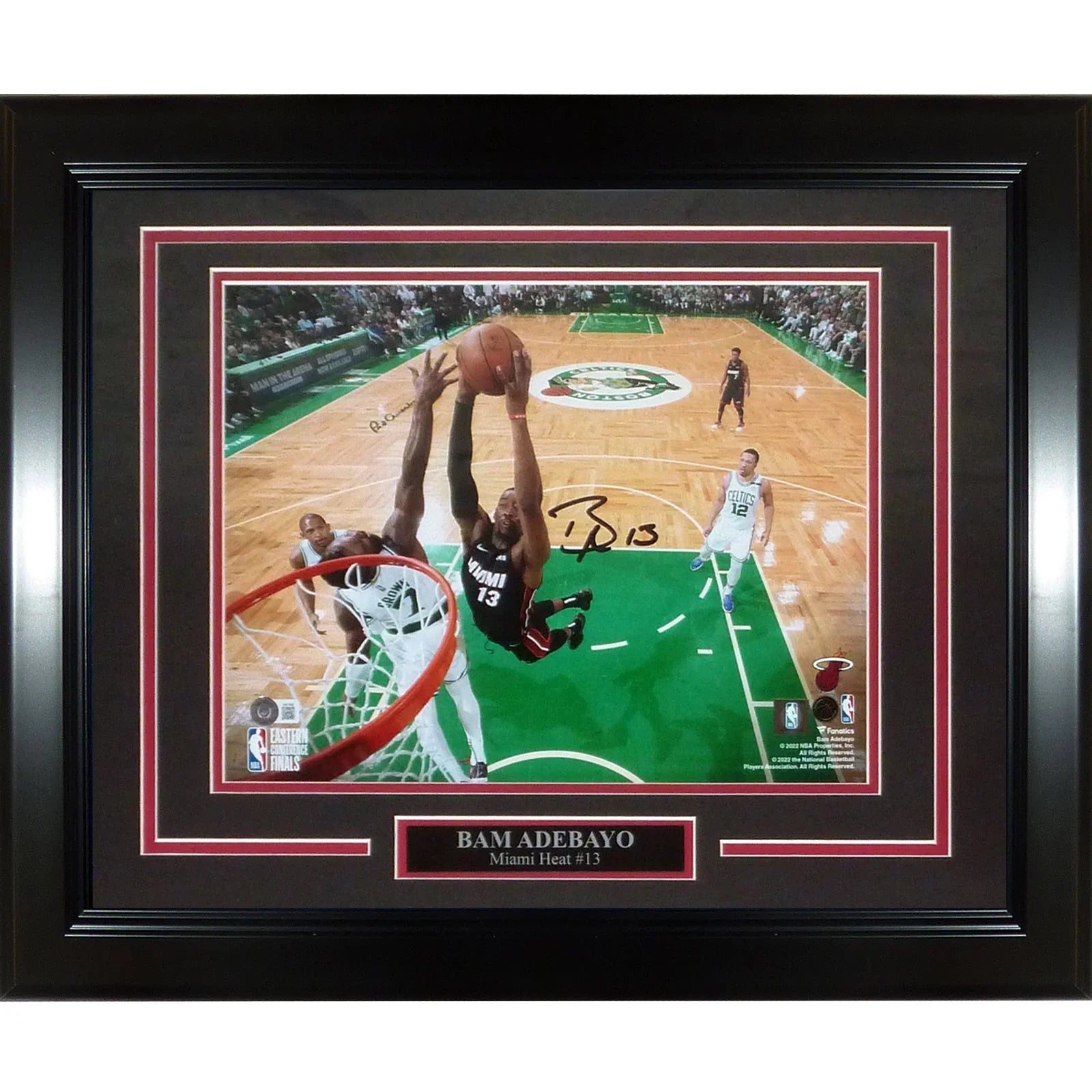Bam Adebayo Autographed Miami Heat Deluxe Framed 11x14 Photo - JSA