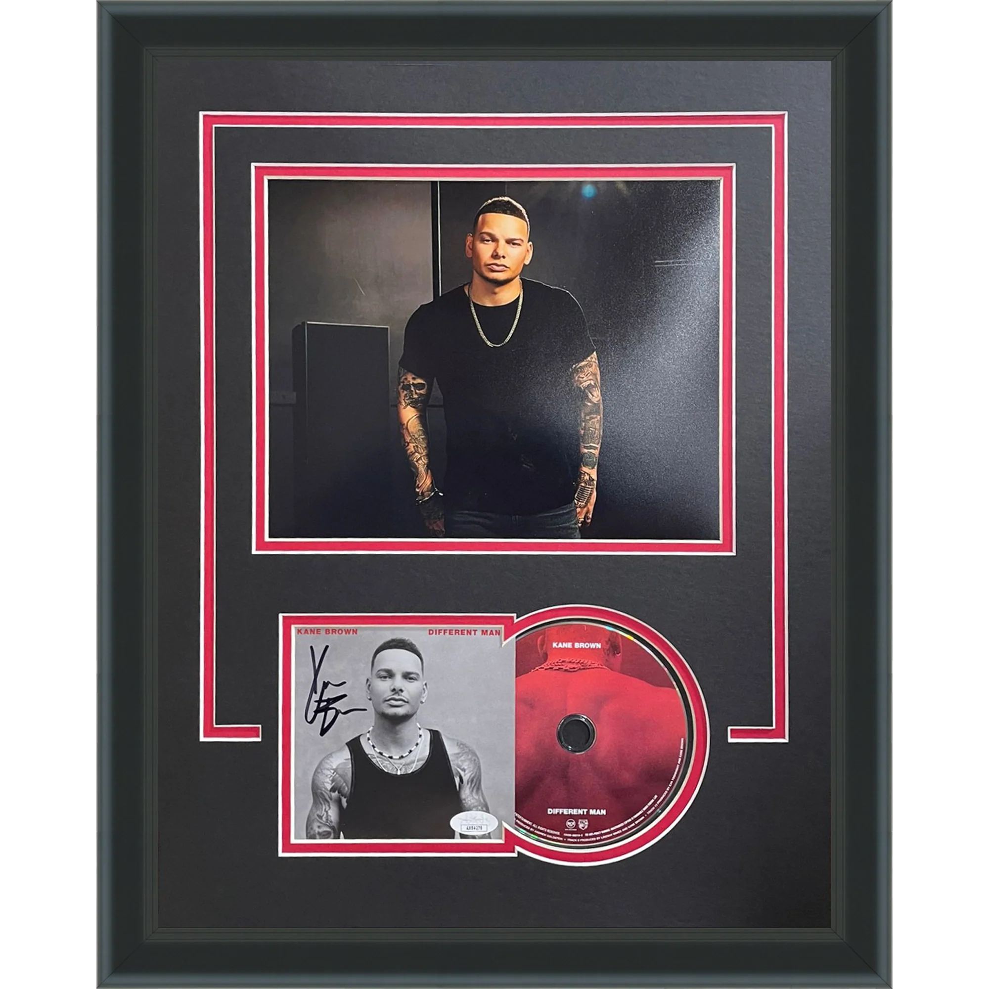 Kane Brown Autographed Different Man Deluxe Framed CD and Booklet - JSA