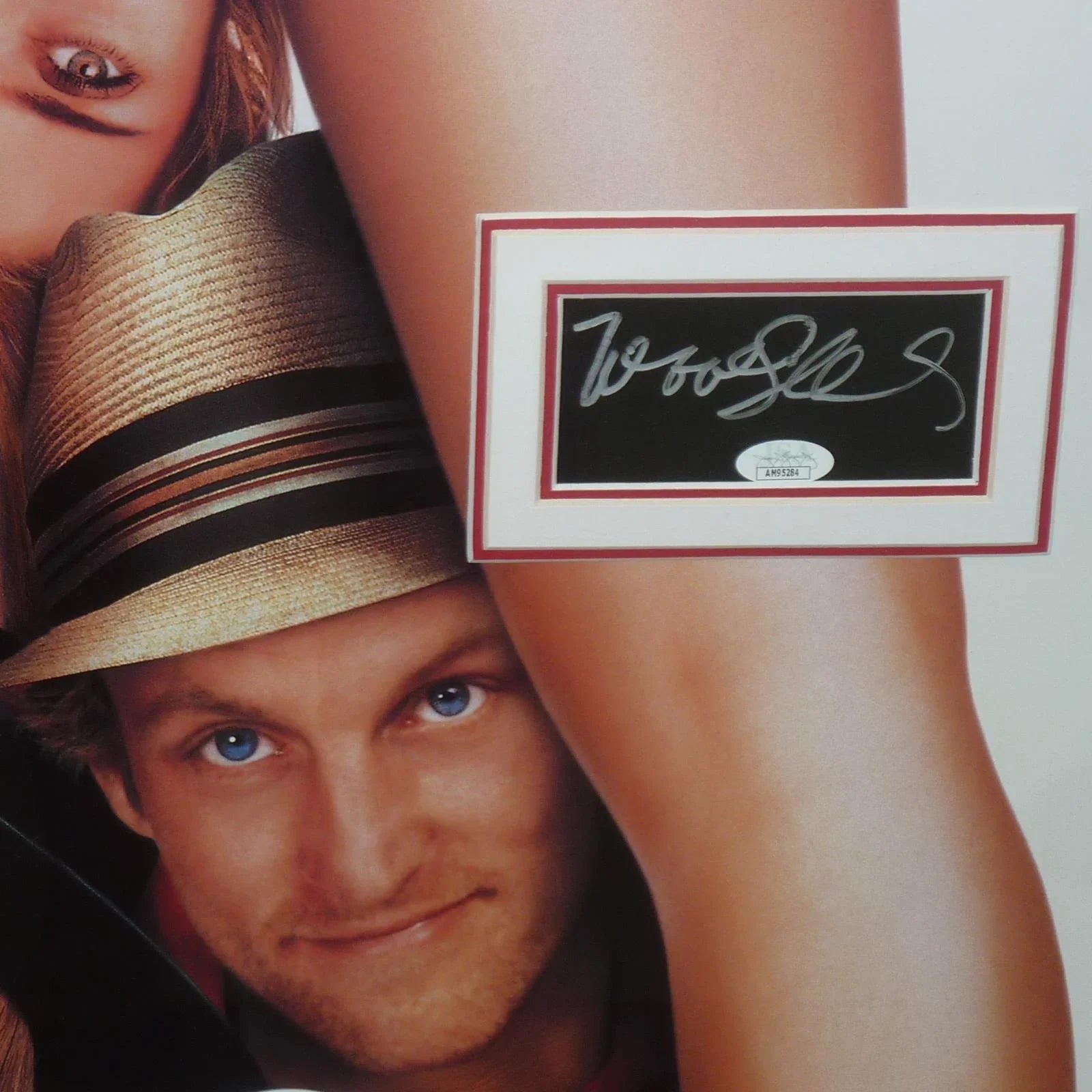 Kingpin Full-Size Movie Poster Deluxe Framed with Woody Harrelson Randy Quaid and Vanessa Angel Autographs - JSA