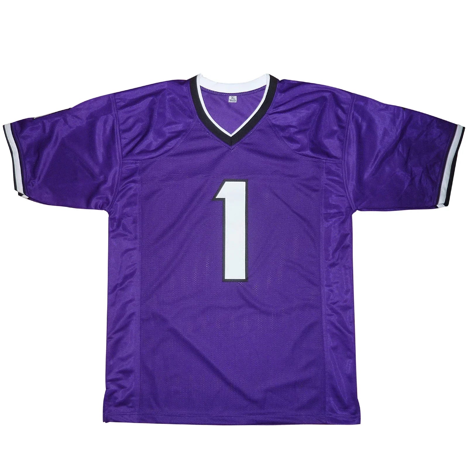 Quentin Johnston Autographed TCU Horned Frogs (Purple #1) Custom Jersey - Beckett