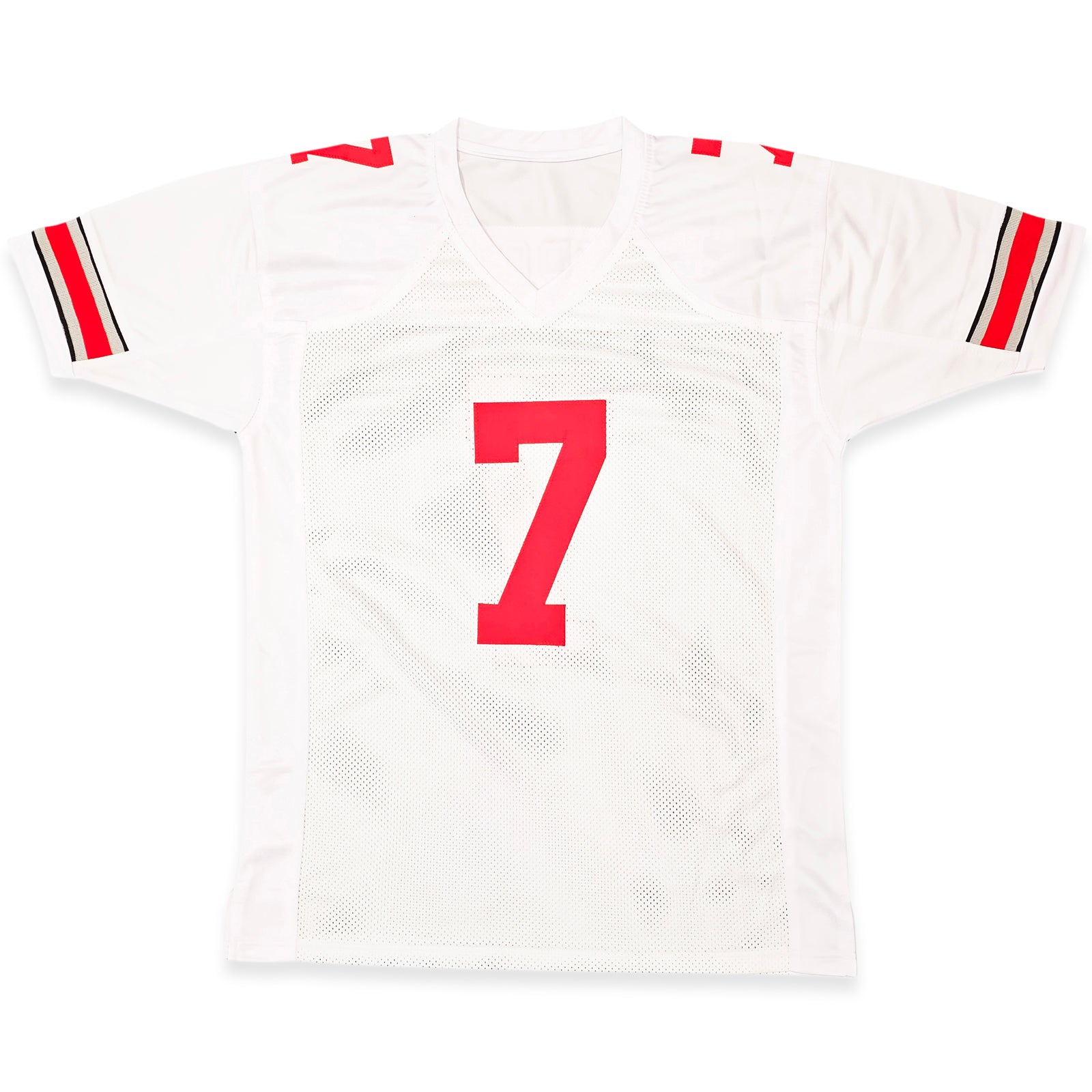 C.J. Stroud Autographed Ohio State Buckeyes (White #7) Custom Jersey - Beckett