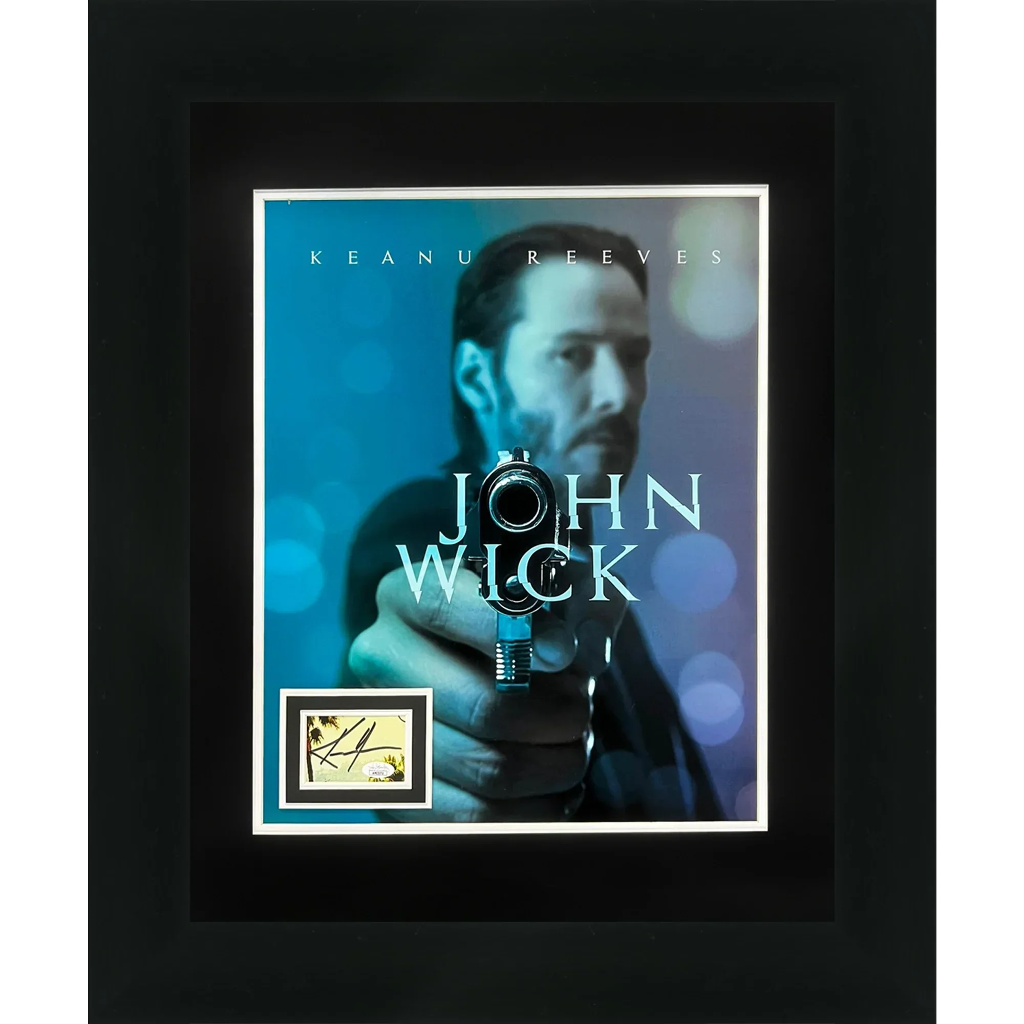 Keanu Reeves Autographed John Wick Deluxe Framed 16x20 Movie Poster Piece - JSA