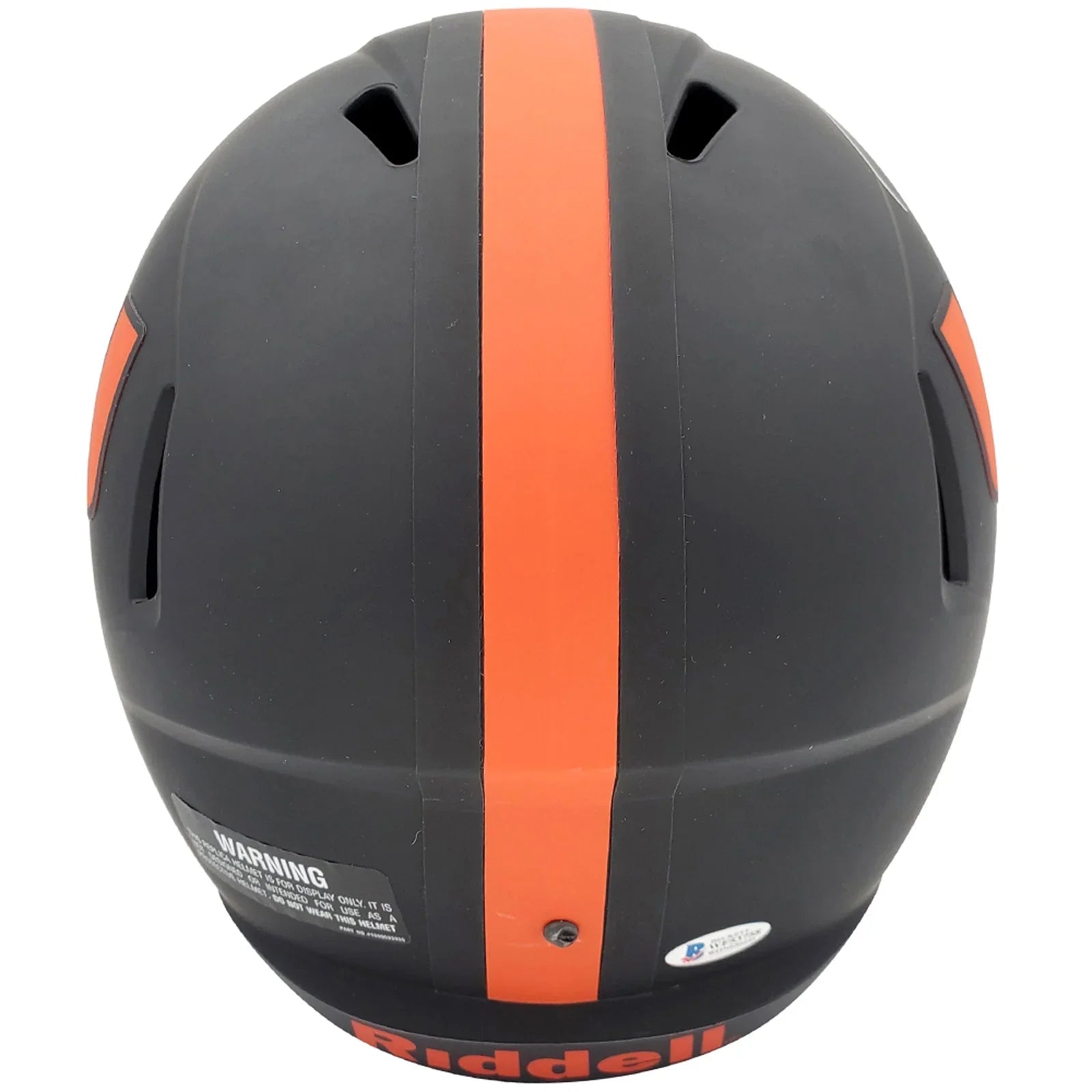 Ray Lewis Autographed Miami Hurricanes (ECLIPSE Alternate) Deluxe Full-Size Replica Helmet - Beckett