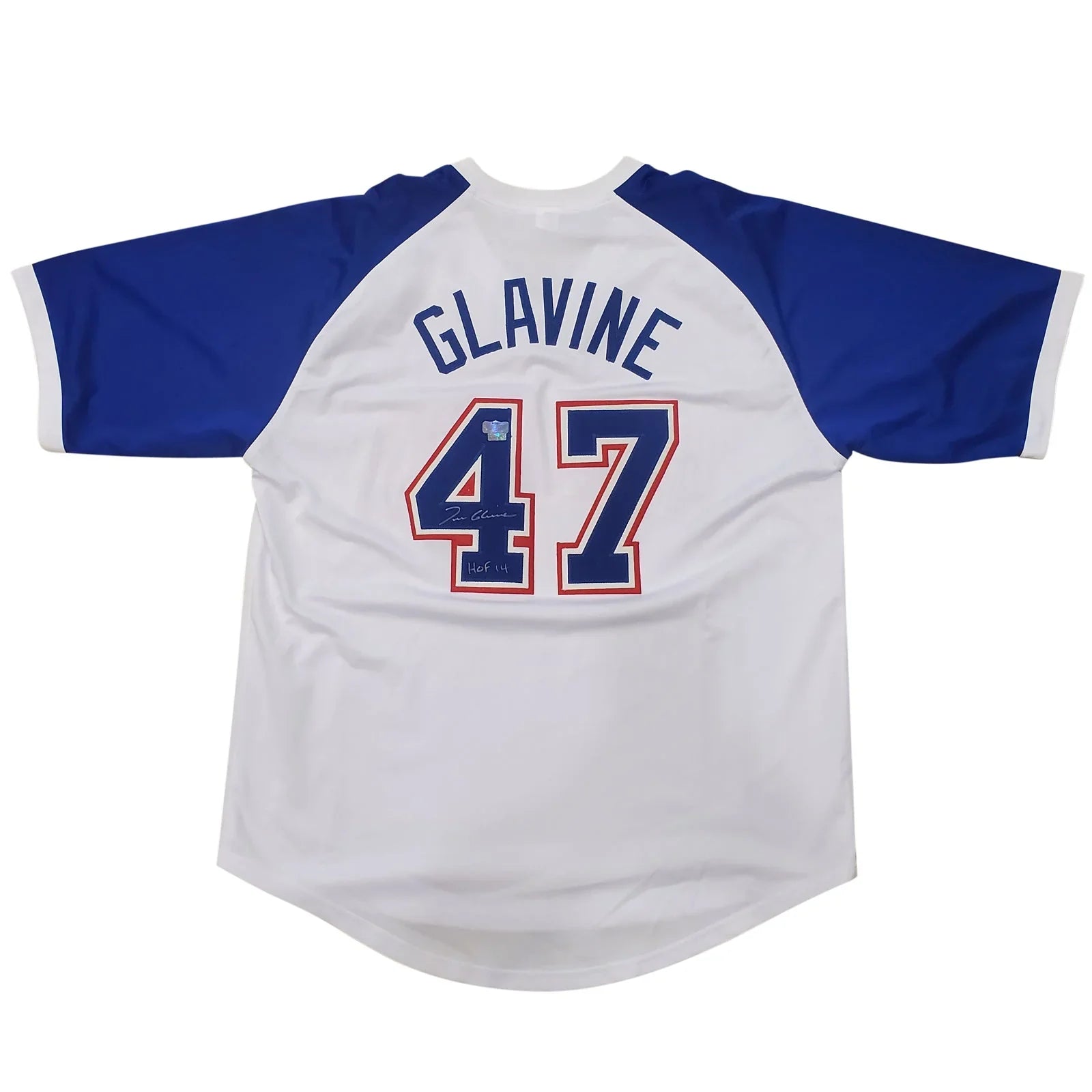 Tom Glavine Autographed Atlanta (Throwback White #47) Custom Jersey - Radtke