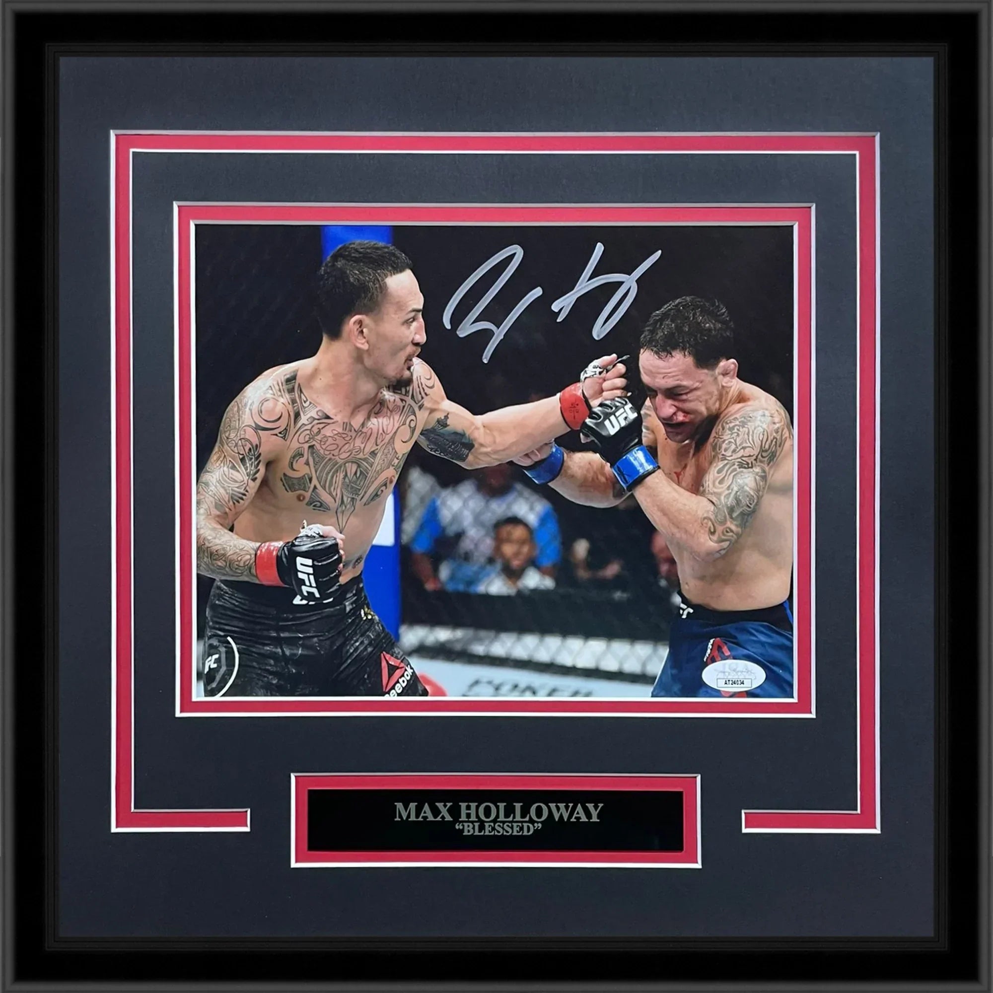 Max Holloway Autographed UFC Deluxe Framed 8x10 Photo - JSA