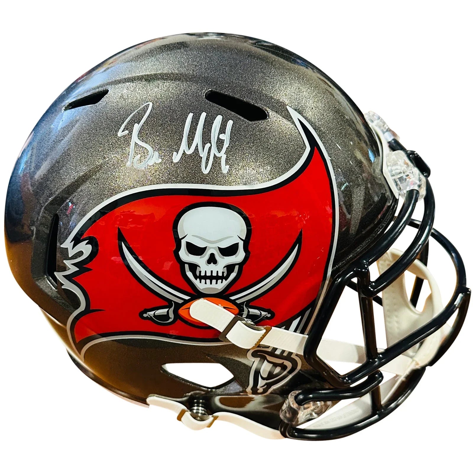 Baker Mayfield Autographed Tampa Bay Buccaneers (Speed) Deluxe Full-Size Replica Helmet - Beckett