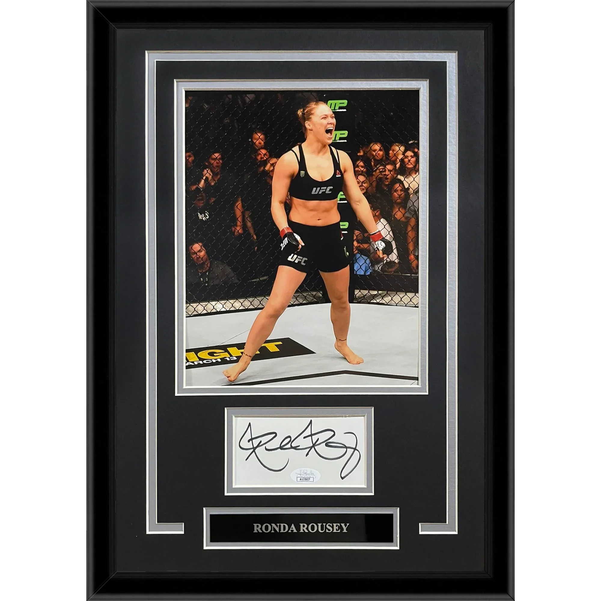 Ronda Rousey Autographed UFC 8x10 Photo "Signature Series" Frame - JSA