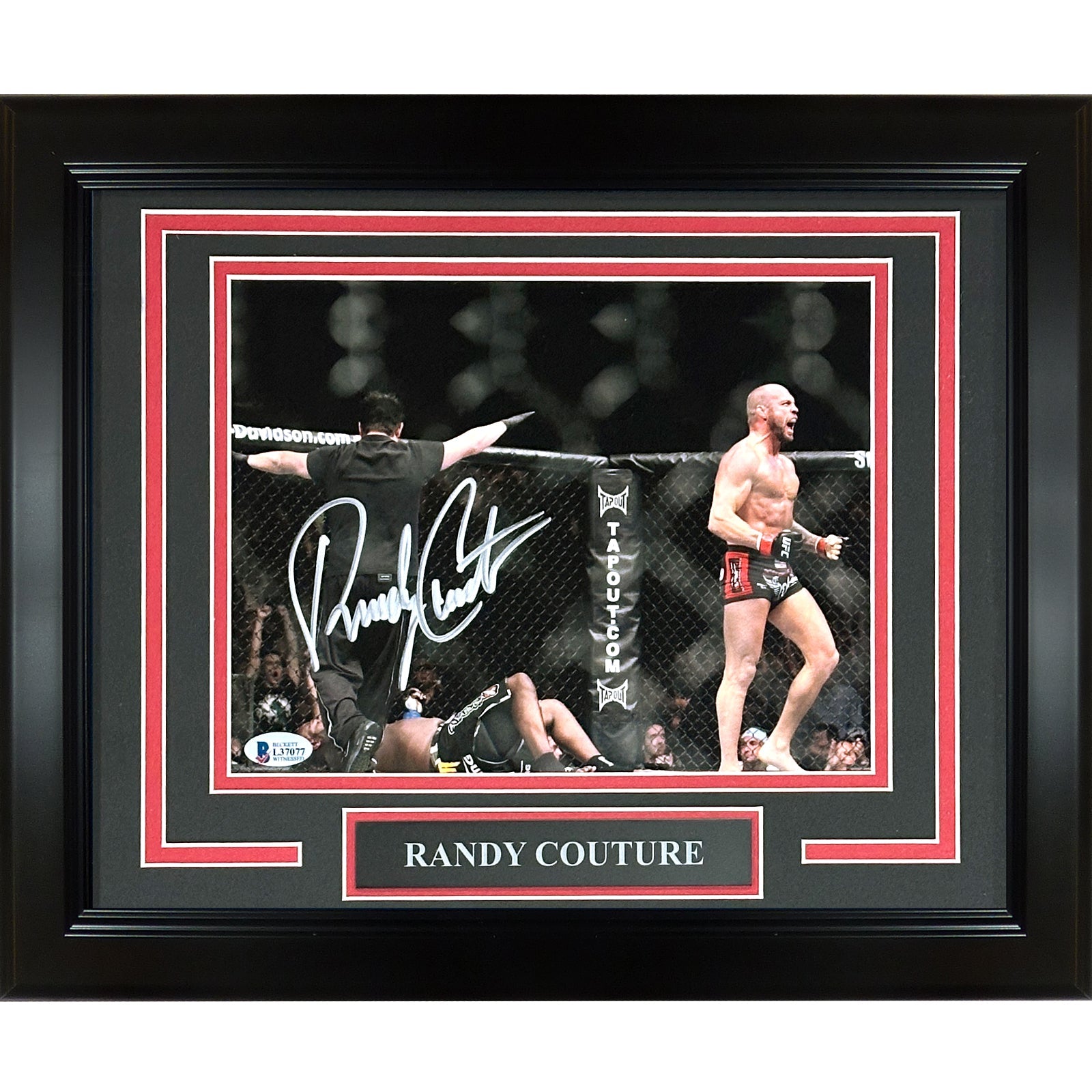 Randy Couture Autographed UFC Deluxe Framed 8x10 Photo Beckett
