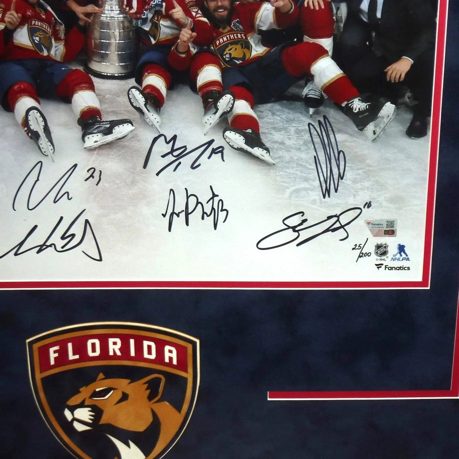 Florida Panthers 2024 Stanley Cup Champions 16"x20" Team Photograph with Multiple Signatures - Limited Edition of 200