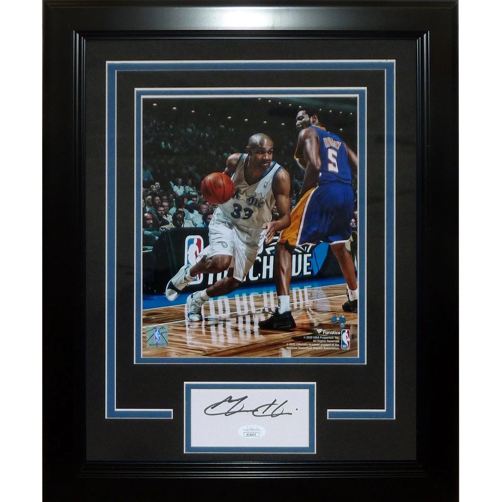Grant Hill Autographed Orlando Magic Signature Series Frame - JSA