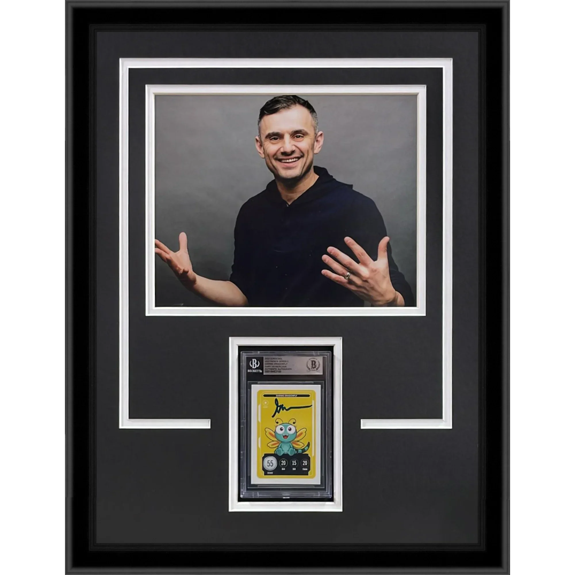 Gary Vaynerchuk Autographed Vee Friends Trading Card Deluxe Framed with 8x10 Photo - Beckett