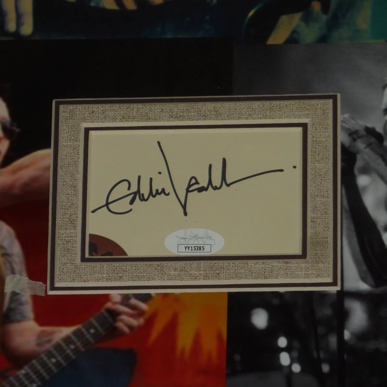 Pearl Jam Band Autographed Deluxe Framed Collage featuring Eddie Vedder and 4 Members - JSA