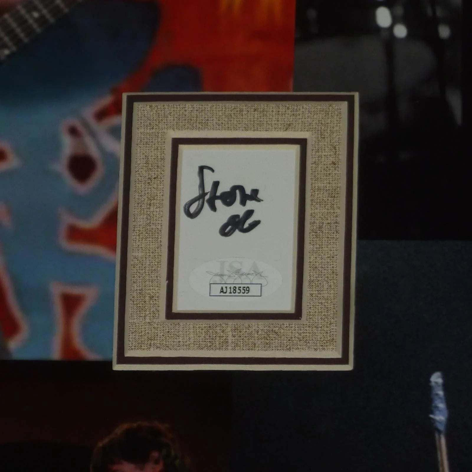 Pearl Jam Band Autographed Deluxe Framed Collage featuring Eddie Vedder and 4 Members - JSA