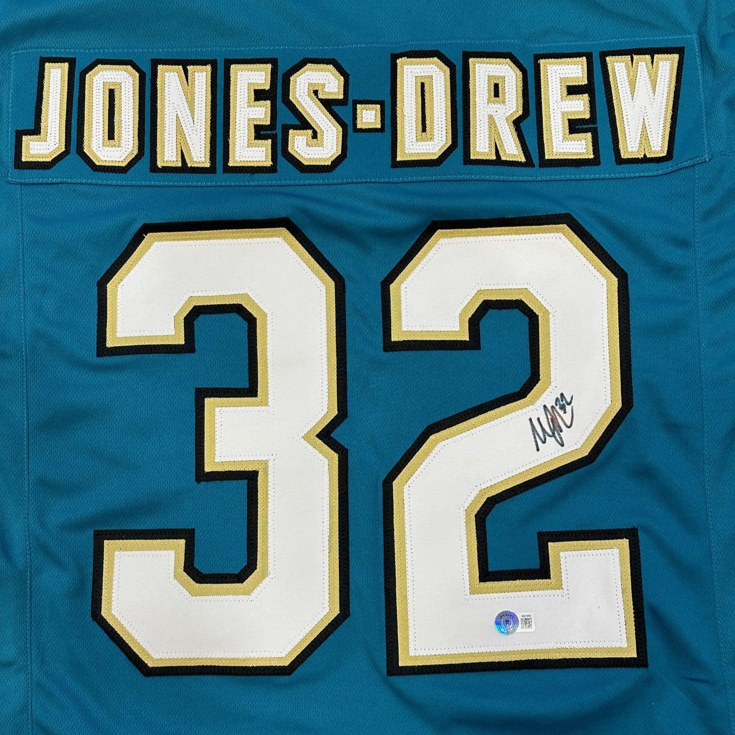 Maurice Jones-Drew Autographed Jacksonville (Teal #32) Custom Jersey - Beckett