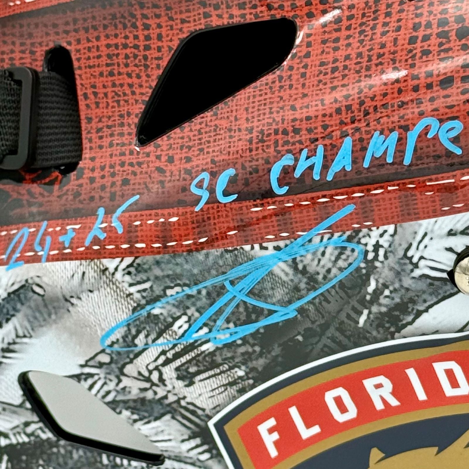 Sergei Bobrovsky Autographed Florida Panthers Full-Size Goalie Mask w/ "24-25 SC Champs" - Beckett
