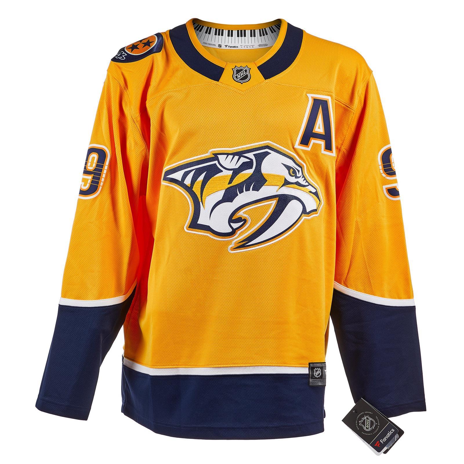 Filip Forsberg Autographed Nashville Predators (Gold #9) Breakaway Jersey - JSA