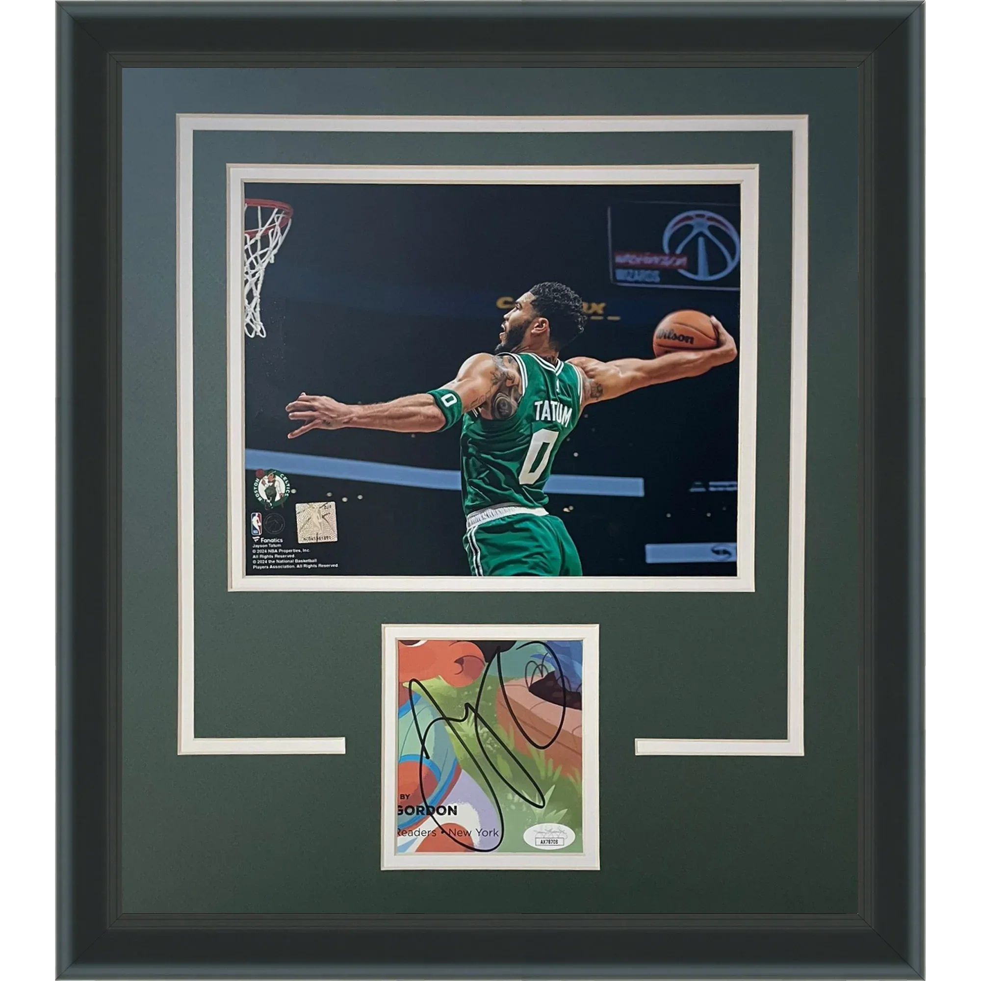 Jayson Tatum Autographed Boston Celtics Signature Series Frame - JSA