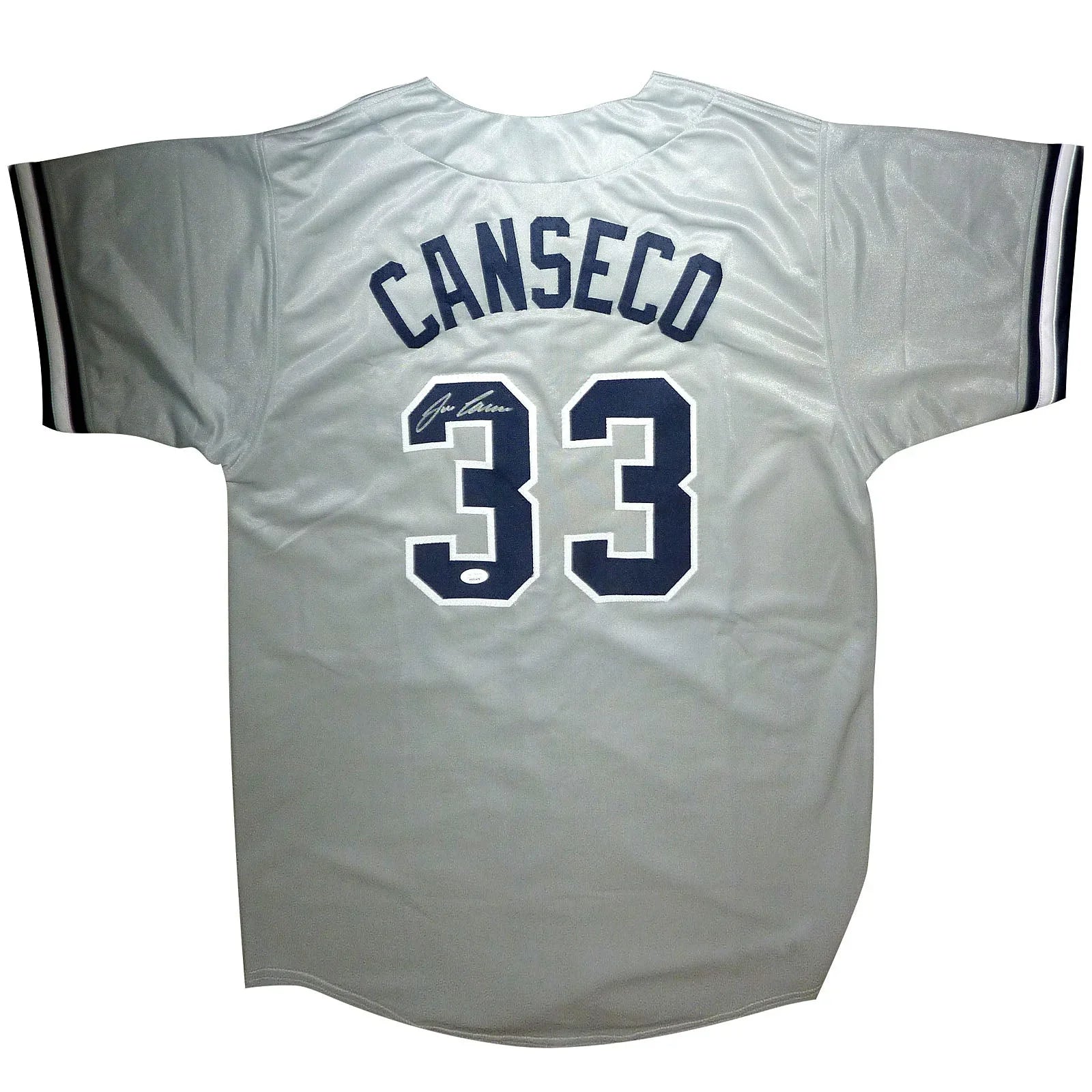 Jose Canseco Autographed New York (Grey #33) Custom Jersey - JSA
