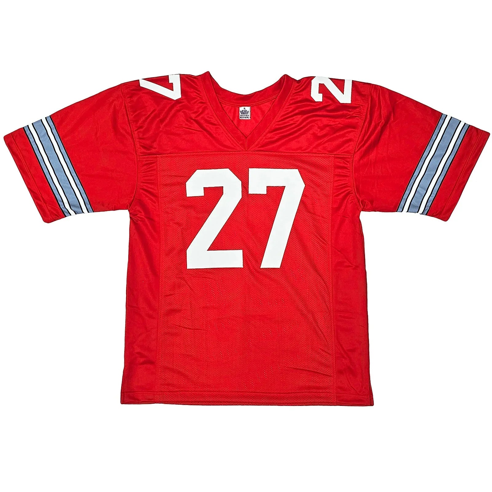 Eddie George Autographed Ohio State Buckeyes (Scarlet #27) Custom Jersey w/ "Heisman 95"- Beckett