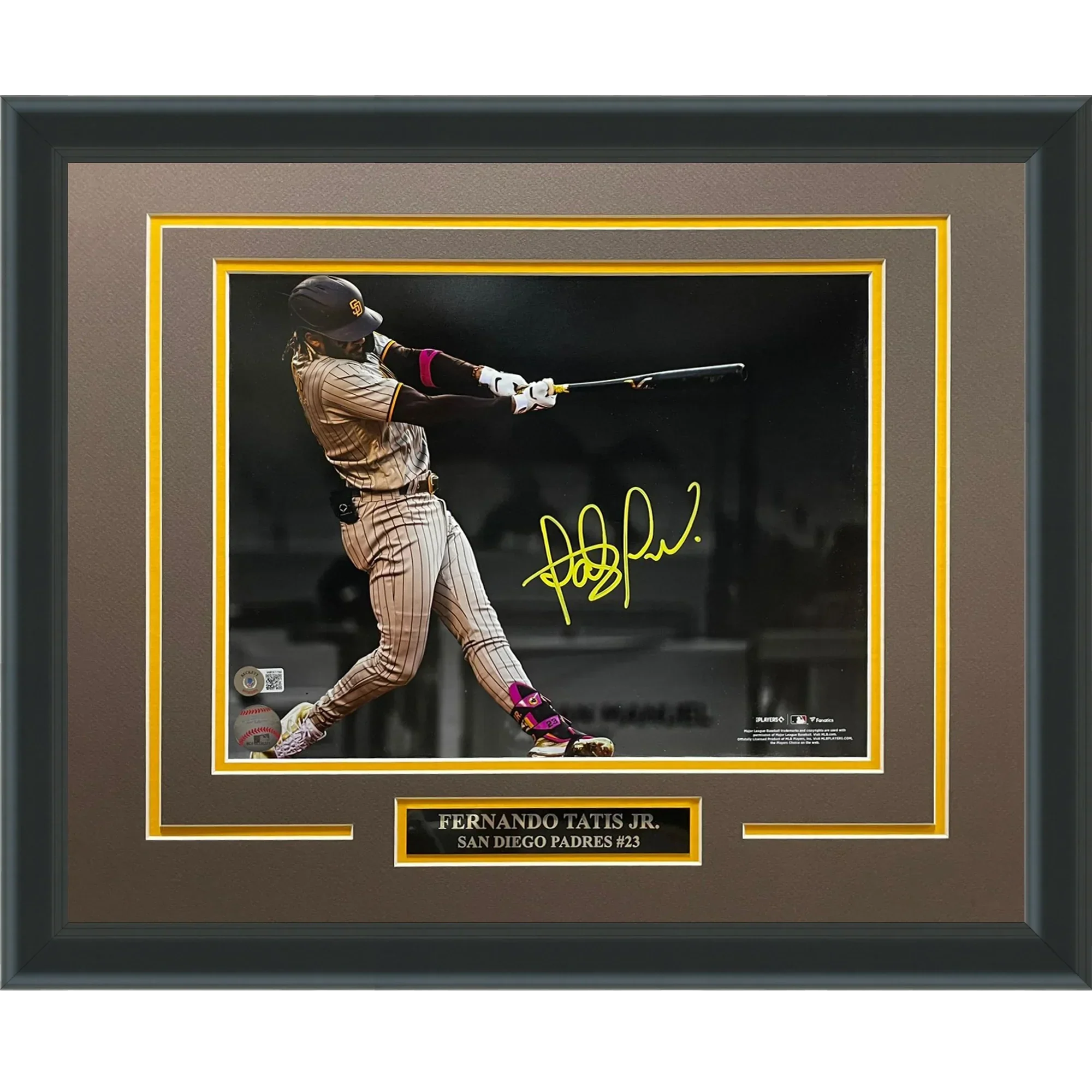 Fernando Tatis Jr Autographed San Diego Padres (Spotlight) Deluxe Framed 11x14 Photo - Beckett