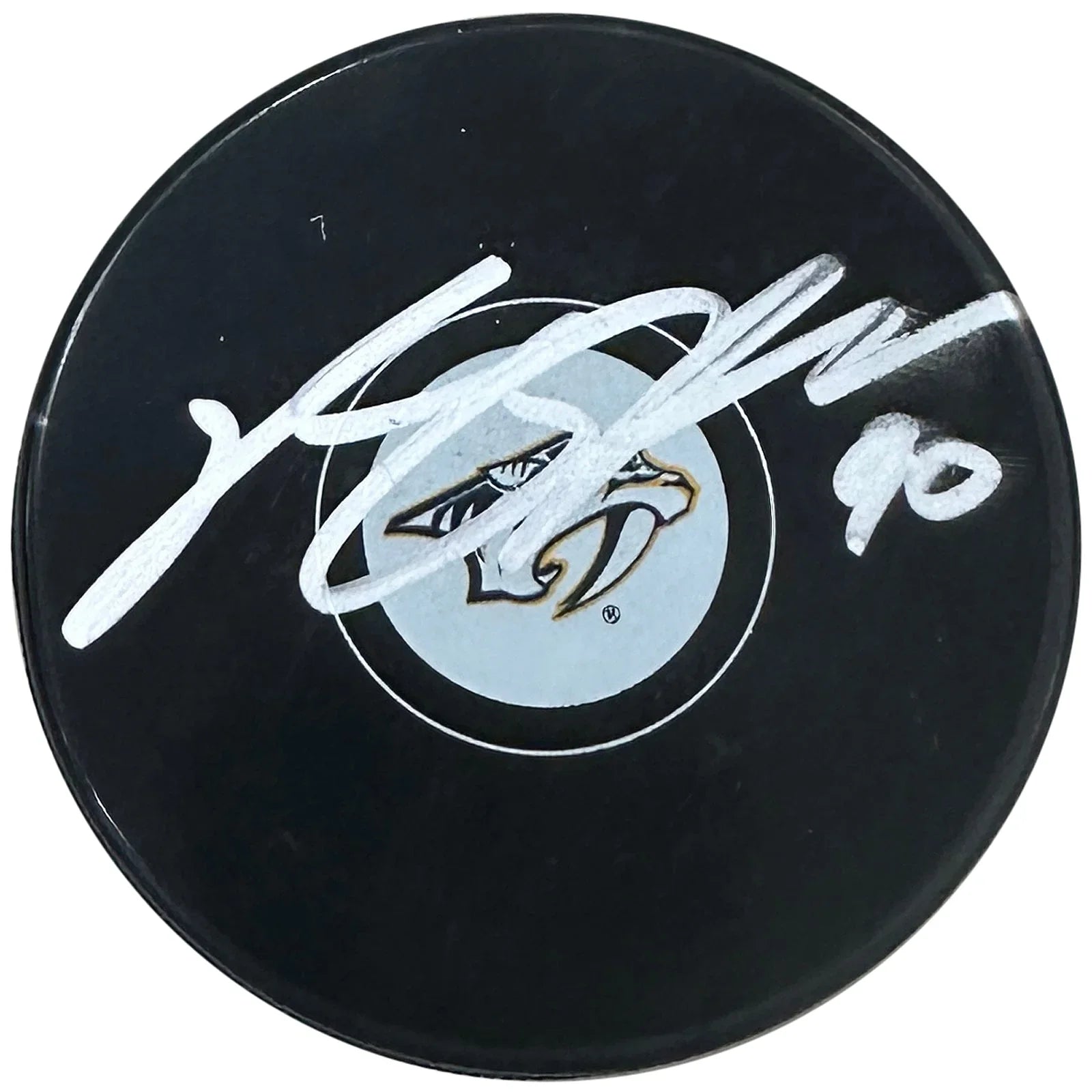 Ryan O'Reilly Autographed Nashville Predators Hockey Puck - JSA