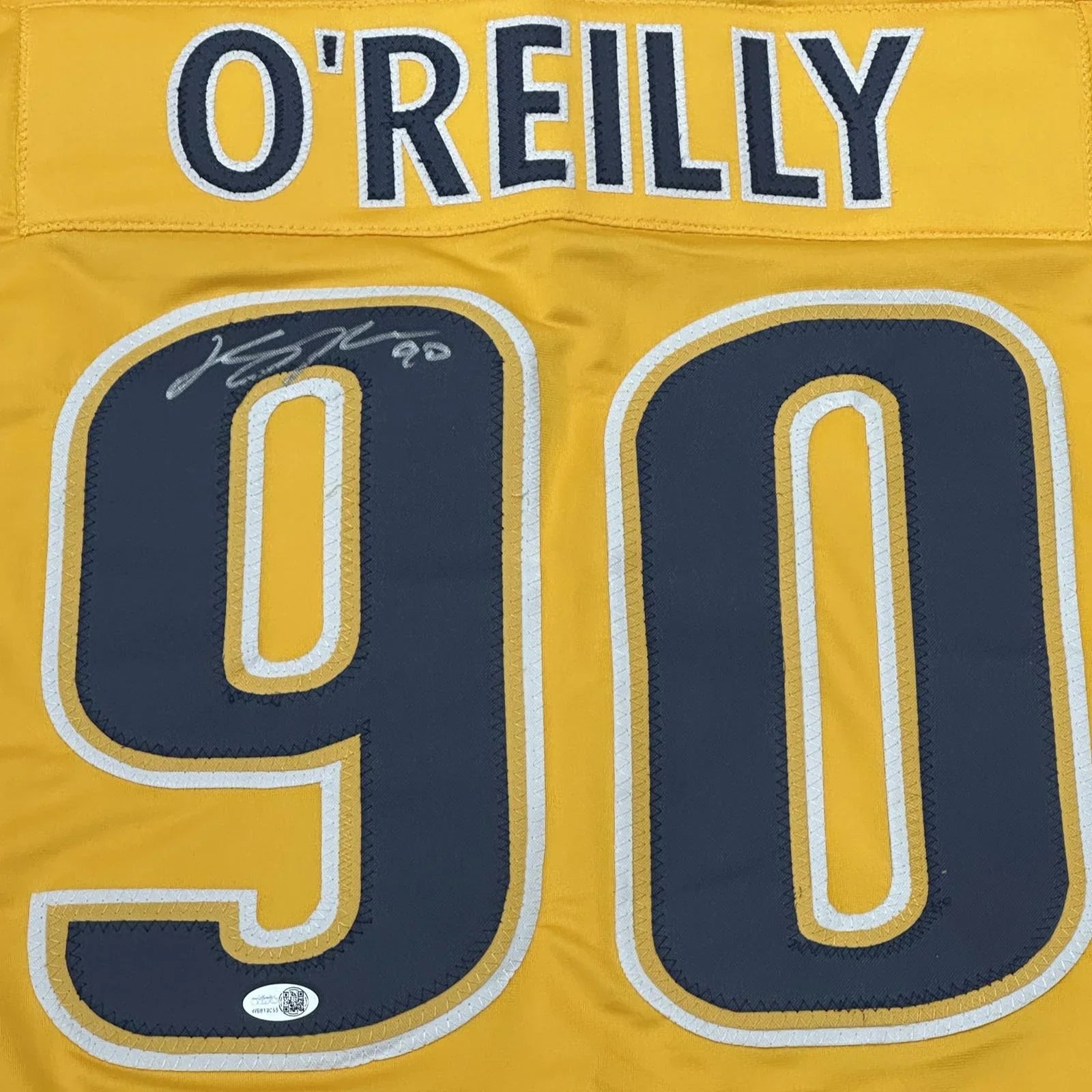 Ryan O'Reilly Autographed Nashville (Gold #90) Custom Hockey Jersey - JSA