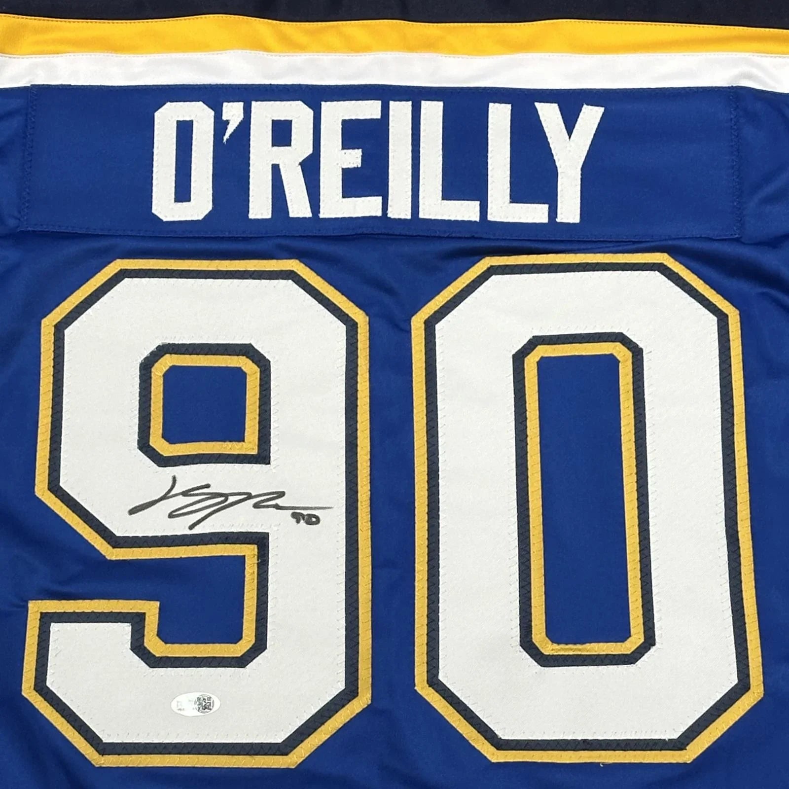 Ryan O'Reilly Autographed St Louis (Blue #90) Custom Hockey Jersey - JSA