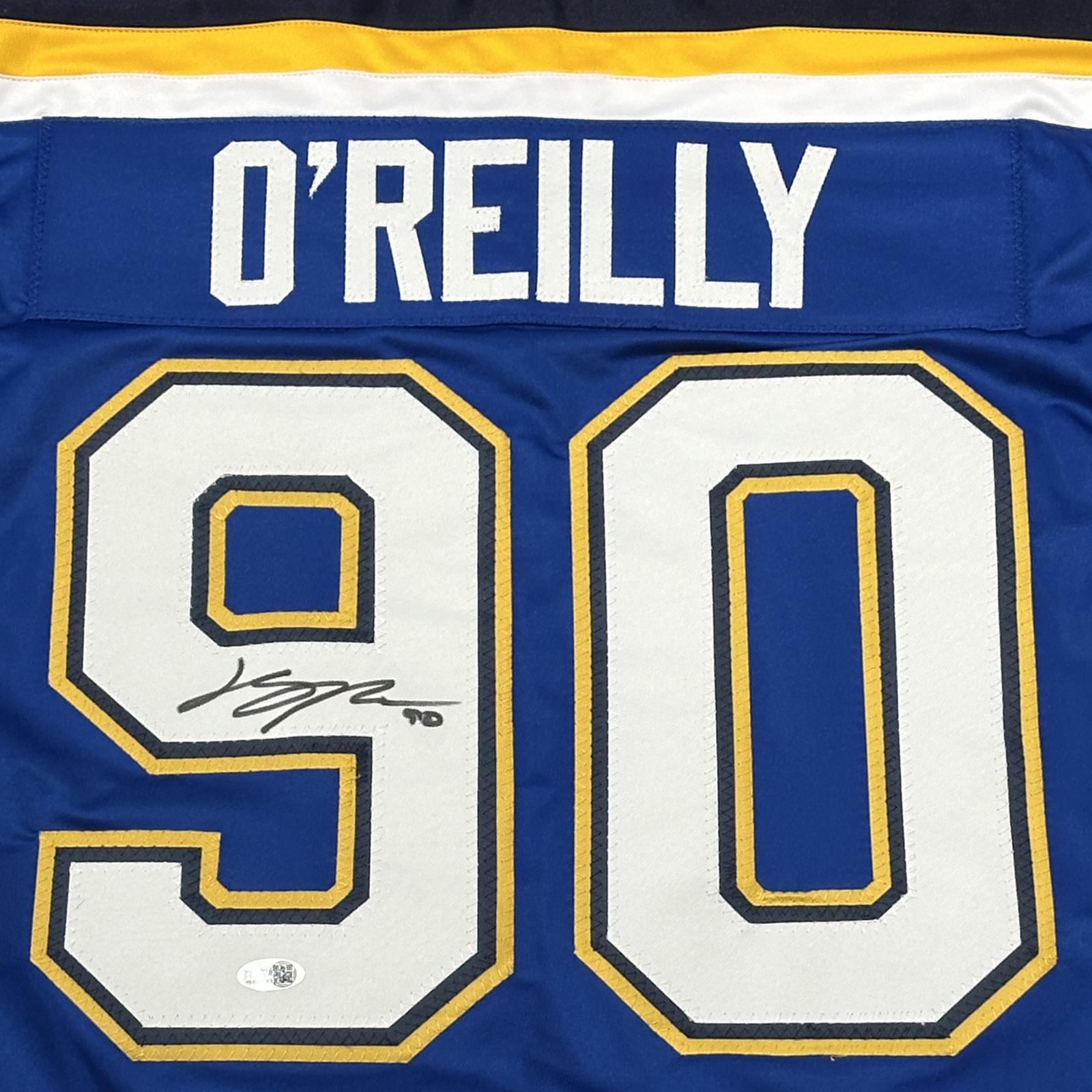 Ryan O'Reilly Autographed St Louis (Blue #90) Custom Hockey Jersey - JSA
