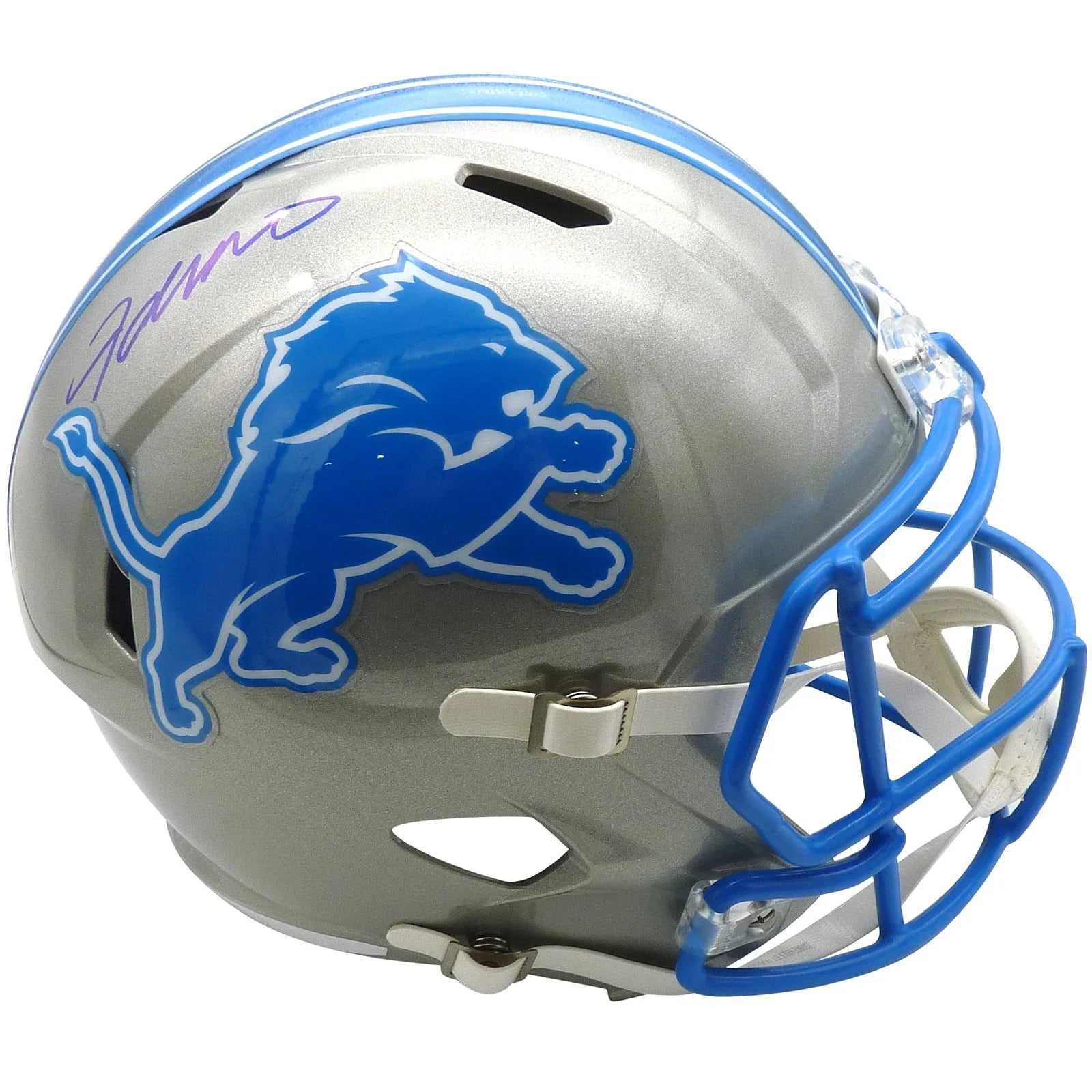 Jameson Williams Autographed Detroit Lions Deluxe Full-Size Replica Helmet - Beckett